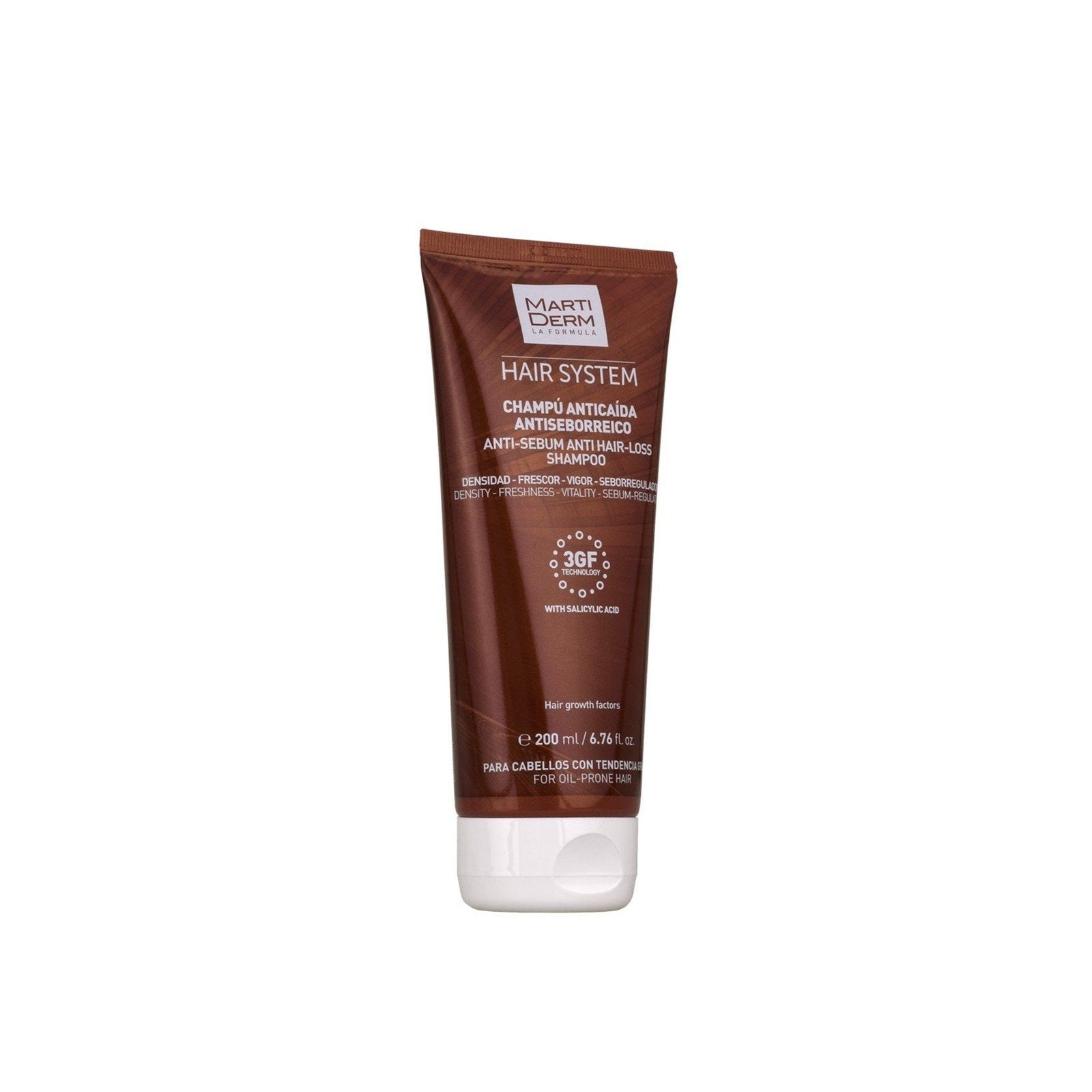 Martiderm Hair System 3GF Anti-Sebum Anti Hair-Loss Champô 200ml