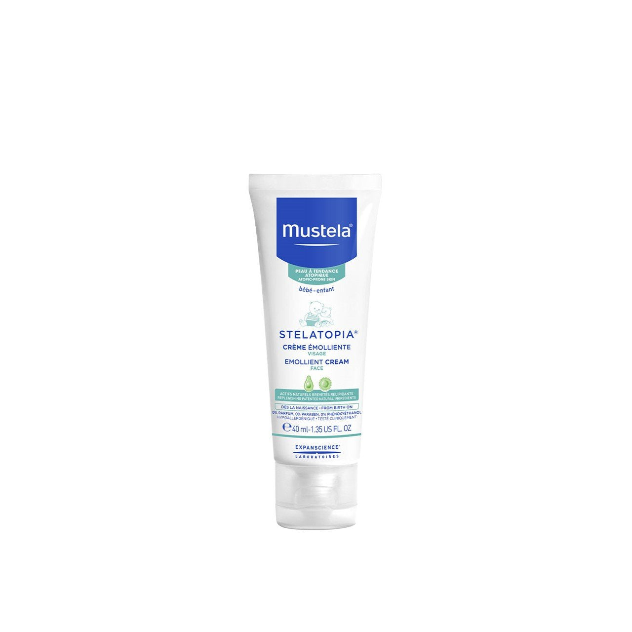 Mustela Stelatopia Emollient creme de rosto 40ml