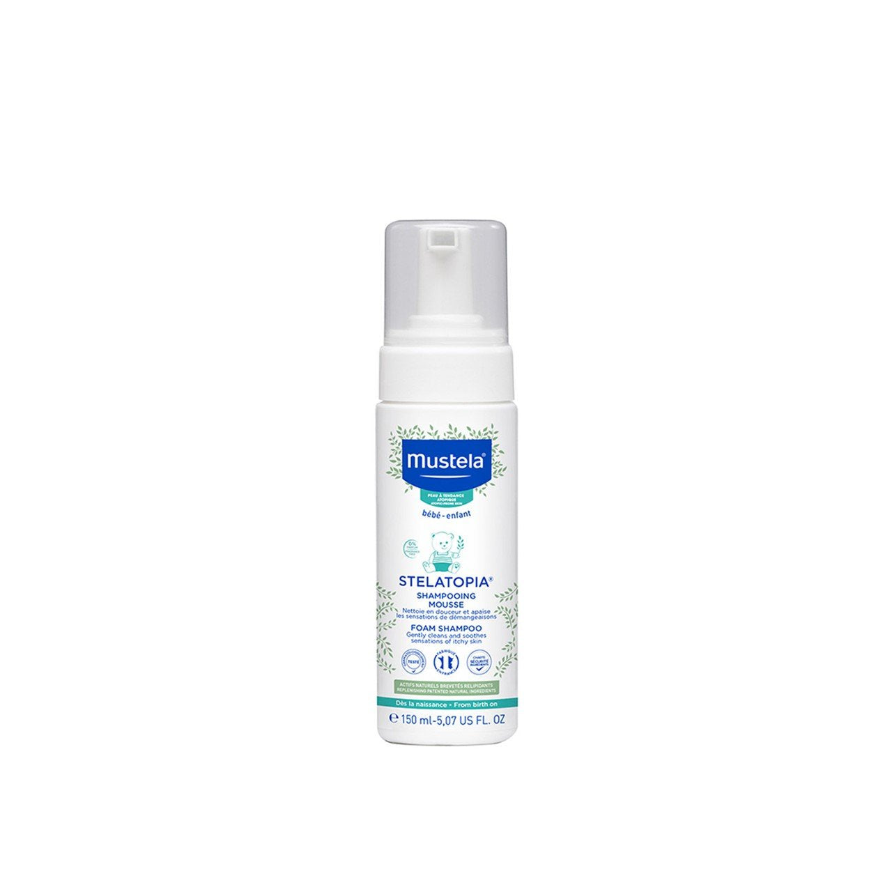 Mustela Stelatopia Foaming Champô Discomfort & Itching 150ml