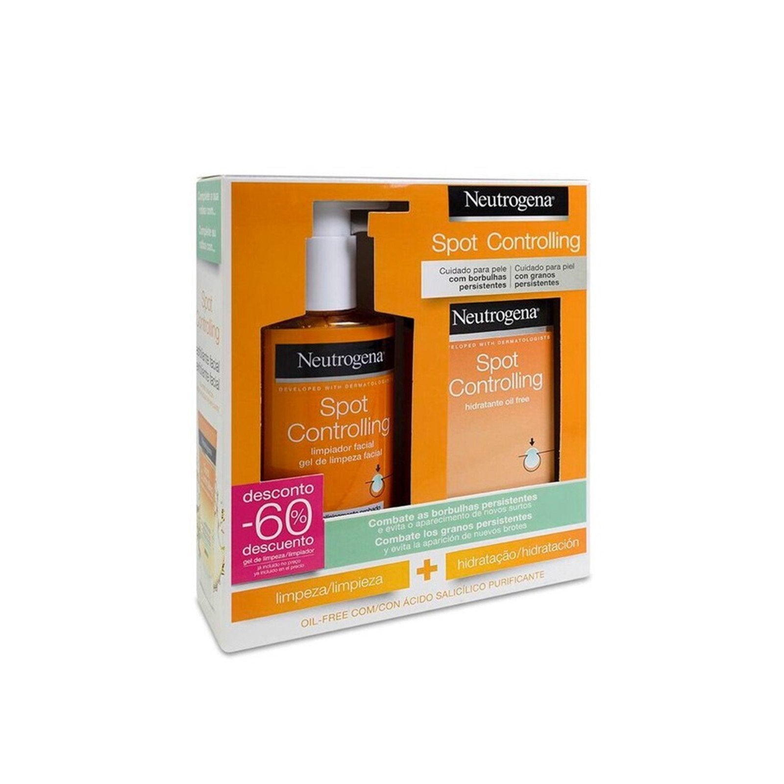 Neutrogena Spot Controlling gel de limpeza 200ml + Moisturizer 50ml