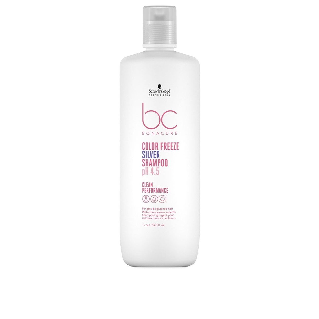 Schwarzkopf BC pH 4.5 Color Freeze Silver Champô 1L