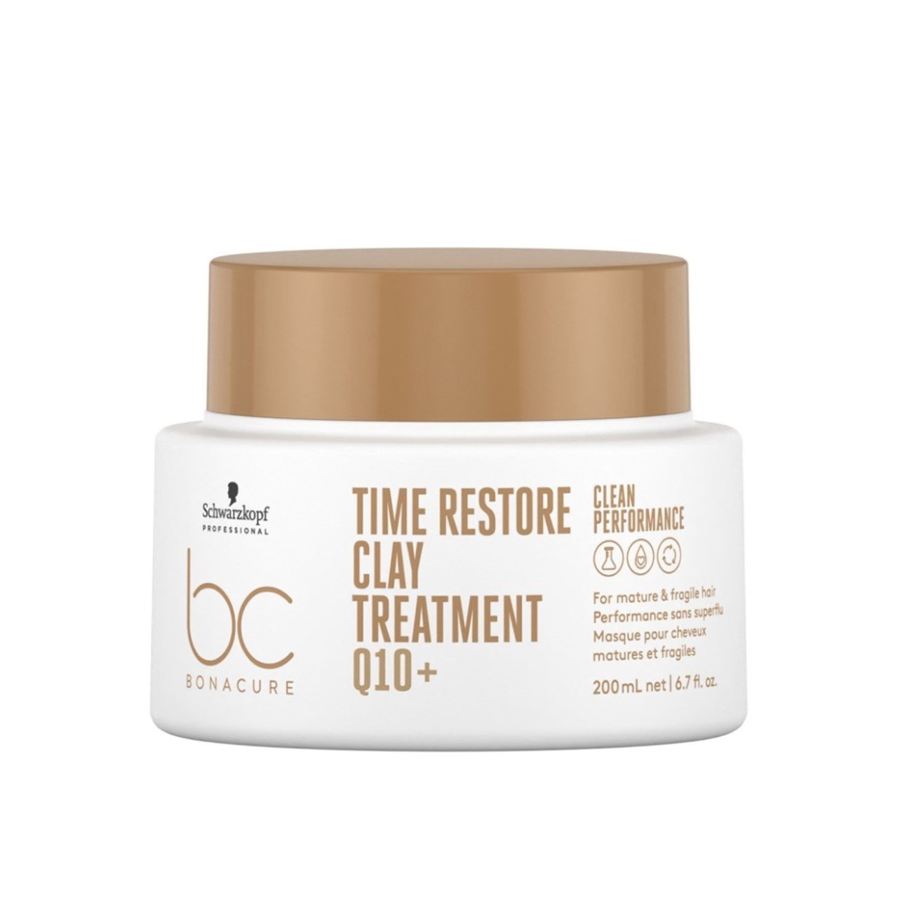 Schwarzkopf BC Q10+ Time Restore Clay Treatment Máscara 200ml
