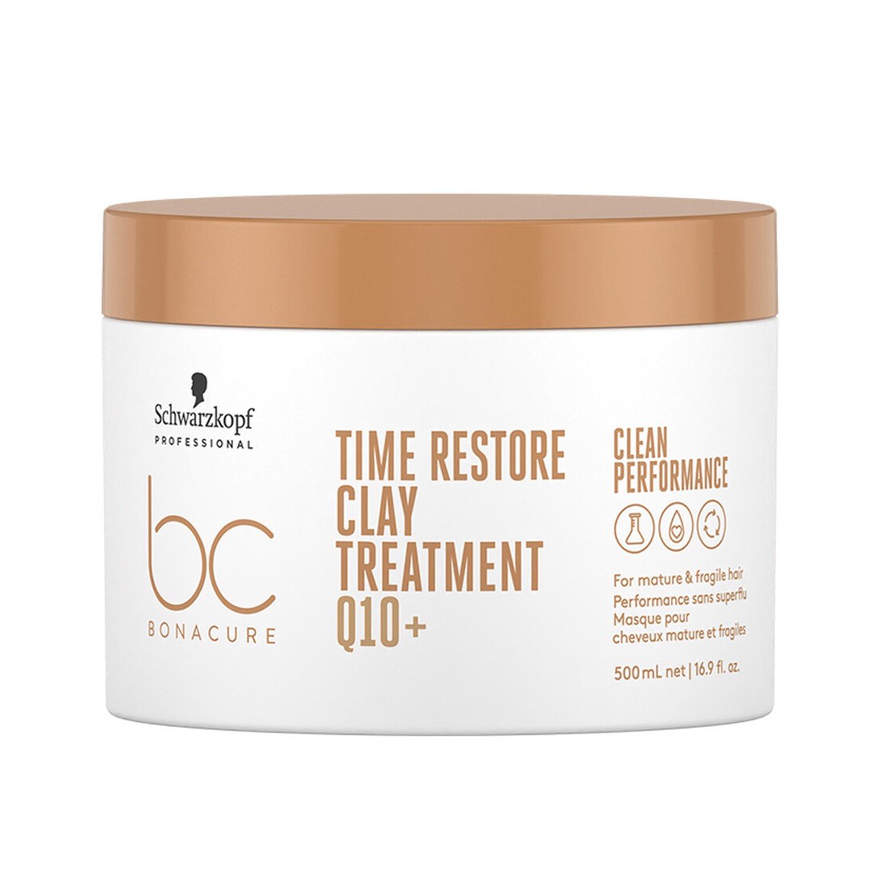 Schwarzkopf BC Q10+ Time Restore Clay Treatment Máscara 500ml