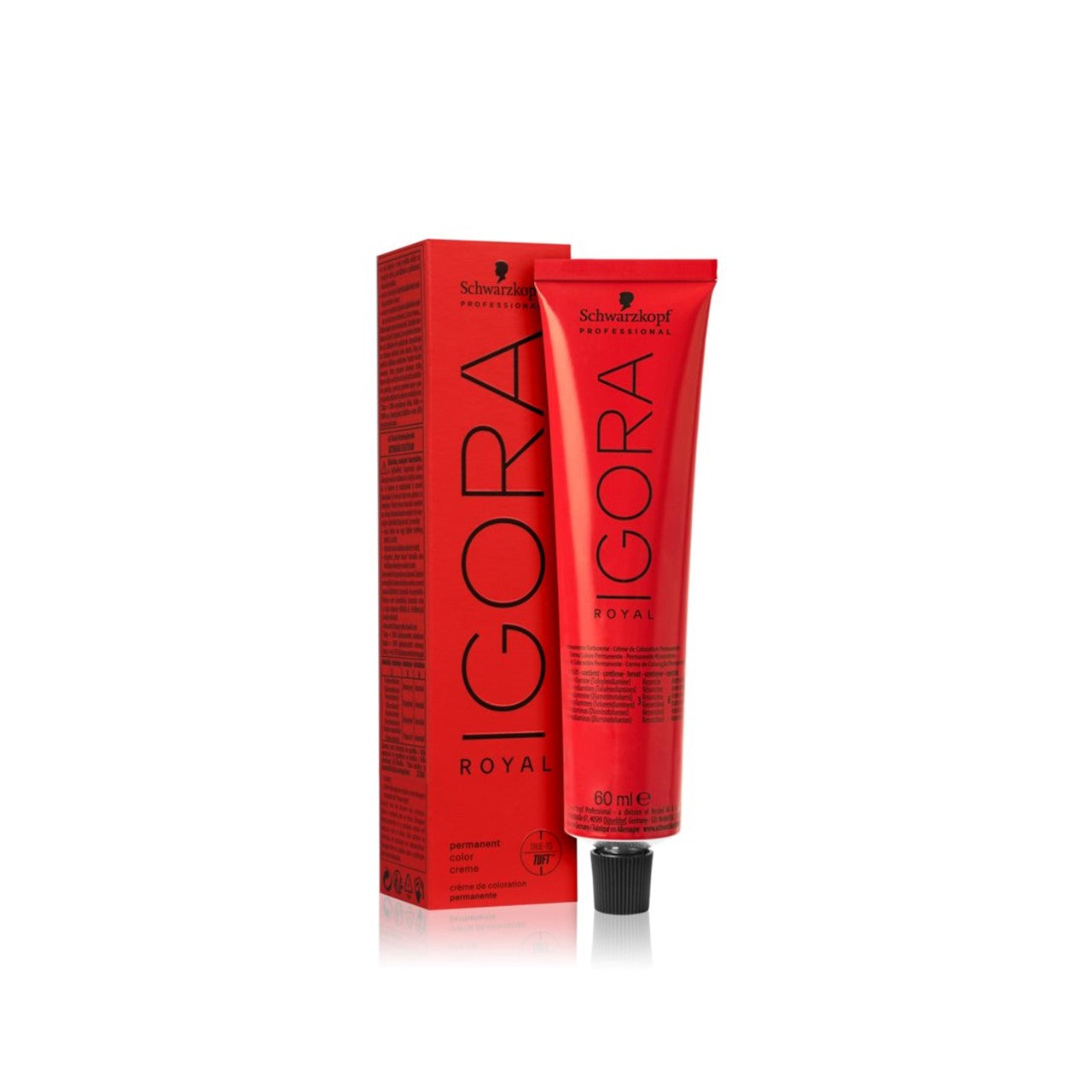 Schwarzkopf Igora Royal Permanent coloração para cabelo 1-1 Black Cendré 60ml