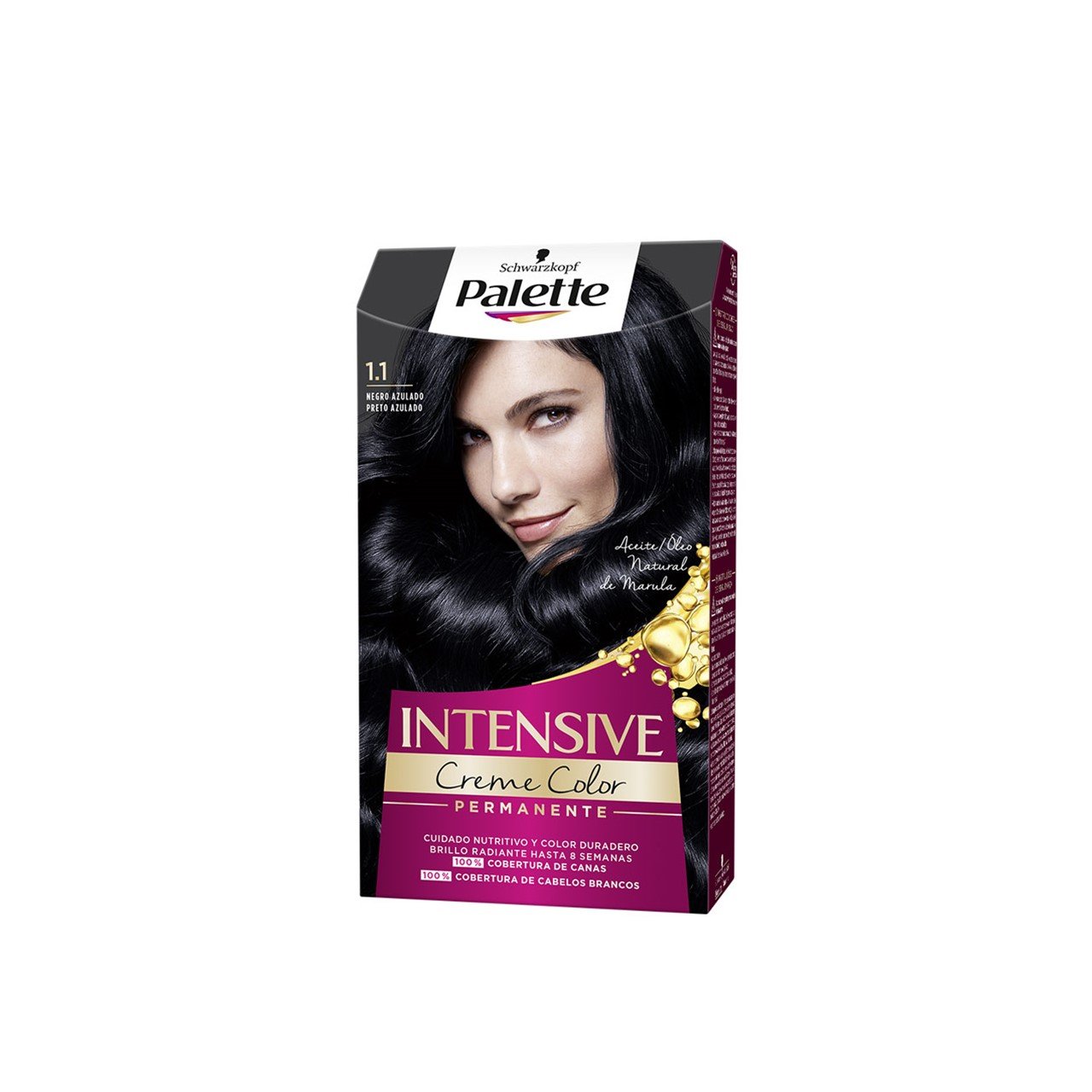 Schwarzkopf Palette Intensive Creme Color Permanent tintura para cabelo 1.1 Blue Black