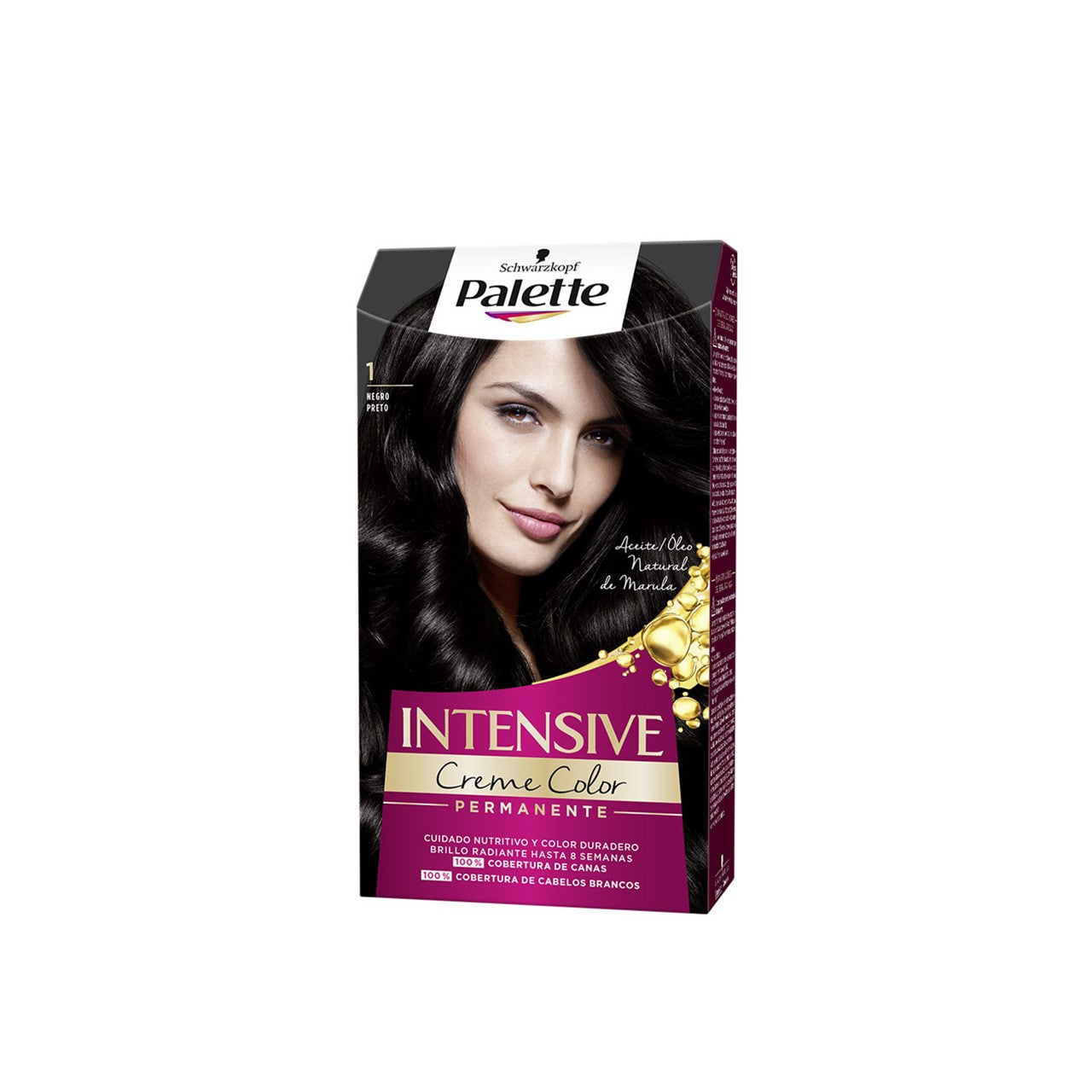 Schwarzkopf Palette Intensive Creme Color Permanent tintura para cabelo 1 Black