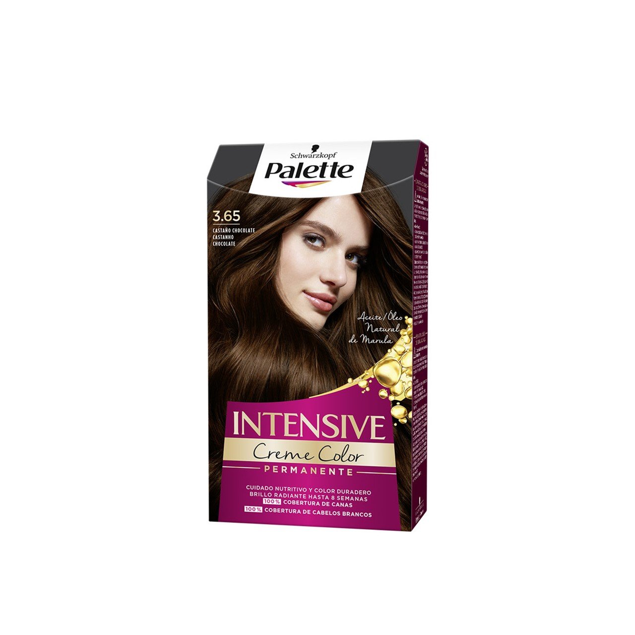 Schwarzkopf Palette Intensive Creme Color Permanent tintura para cabelo 3.65 Chocolate Brown