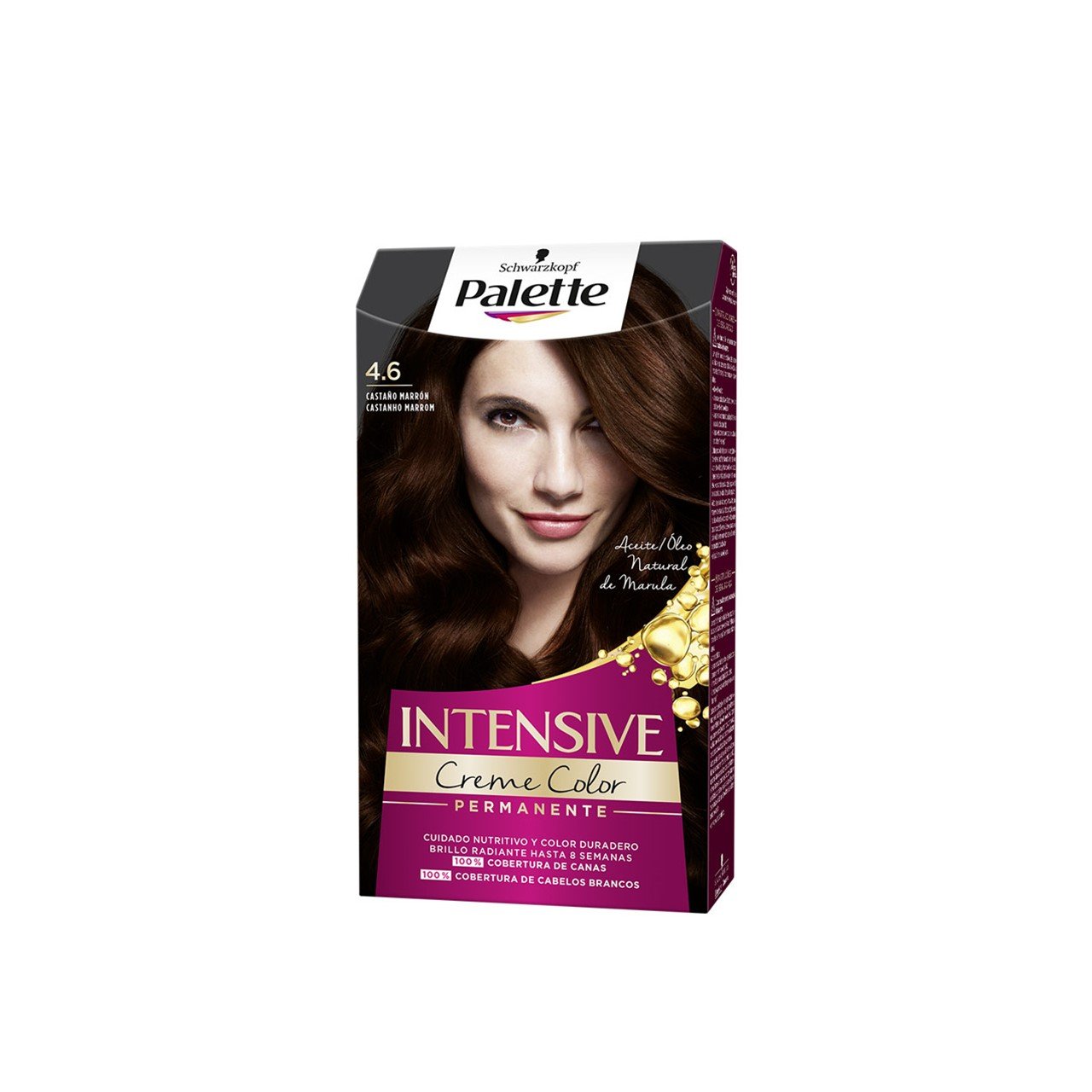 Schwarzkopf Palette Intensive Creme Color Permanent tintura para cabelo 4.6 Maroon Brown