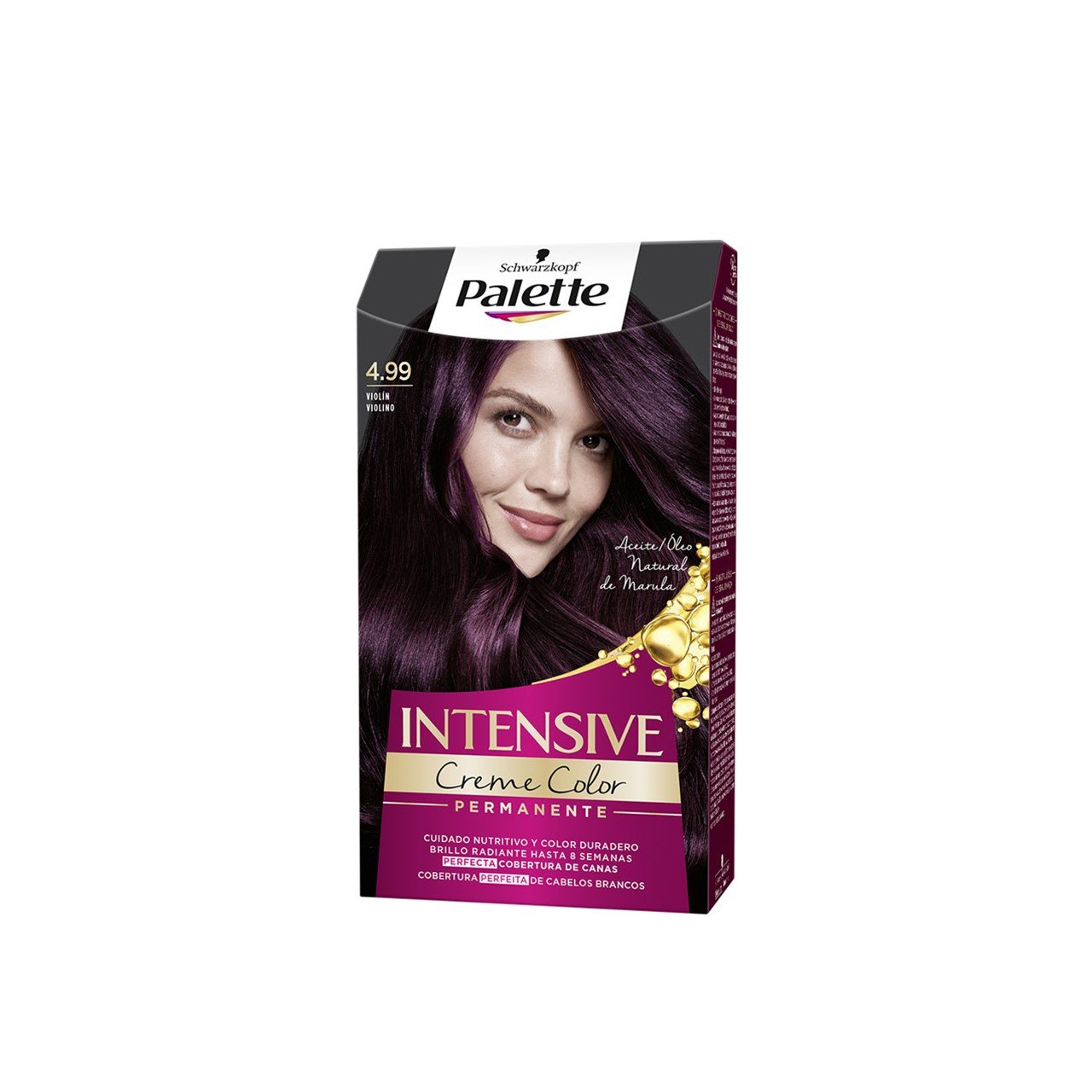 Schwarzkopf Palette Intensive Creme Color Permanent tintura para cabelo 4.99 Intensive Aubergine