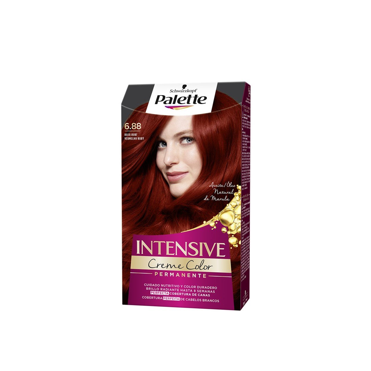 Schwarzkopf Palette Intensive Creme Color Permanent tintura para cabelo 6.88 Red Ruby