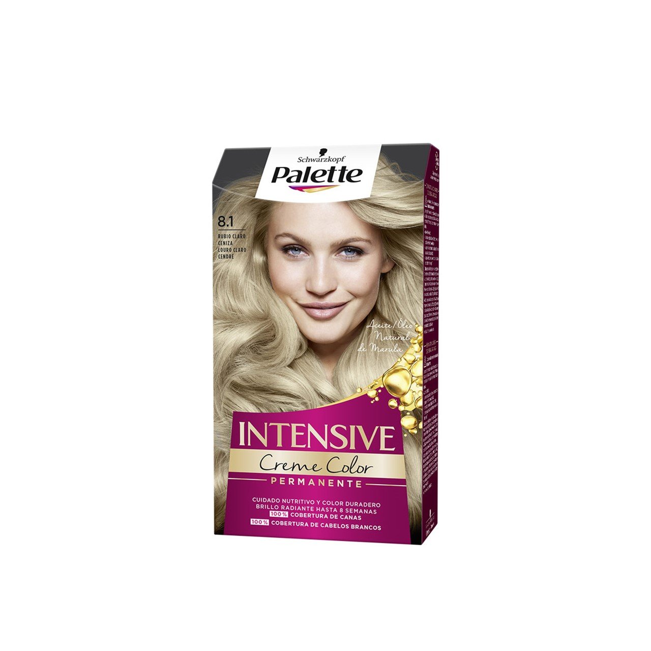 Schwarzkopf Palette Intensive Creme Color Permanent tintura para cabelo 8.1 Ashy Light Blonde