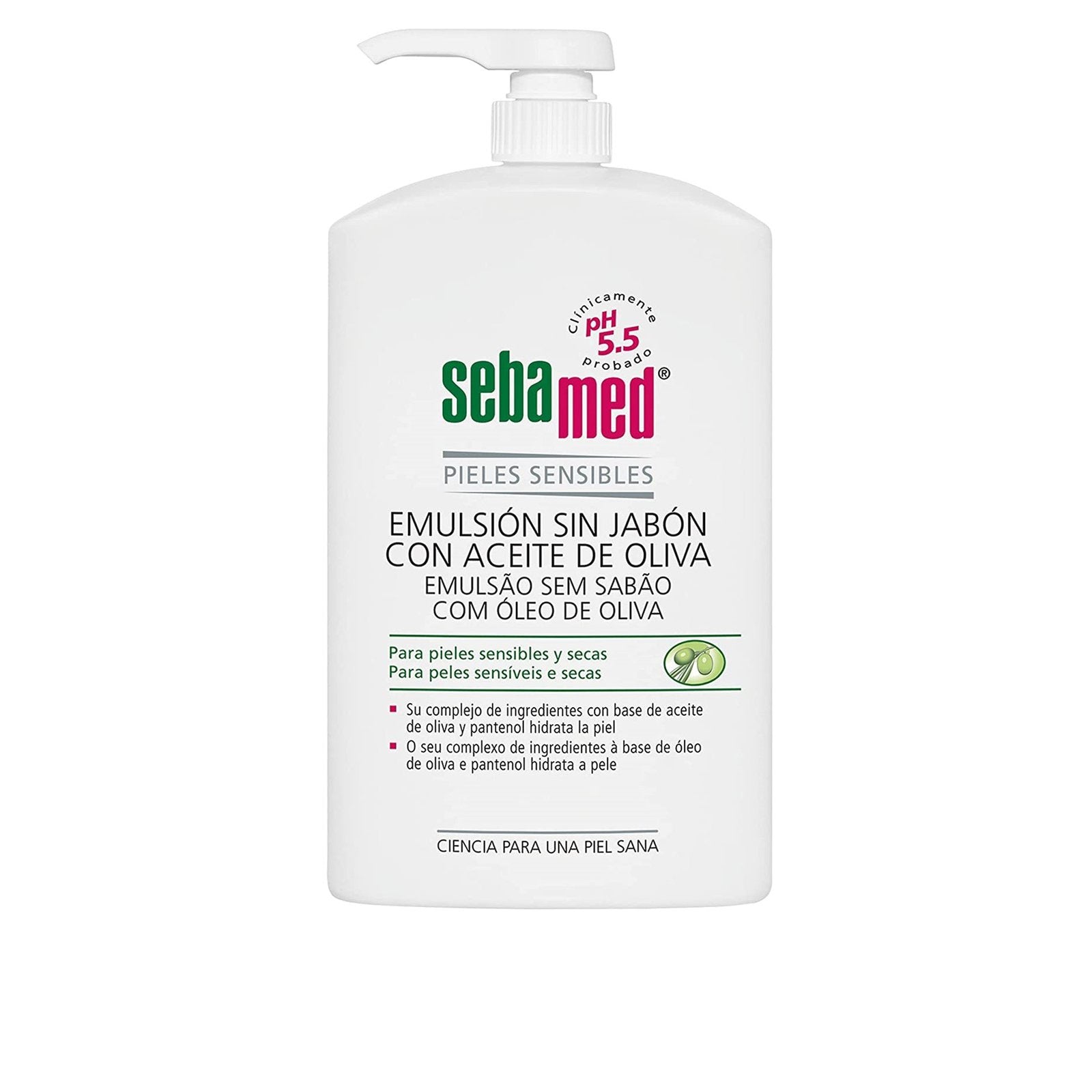 Sebamed Emulsion Olive Face &amp; gel de banho 1L