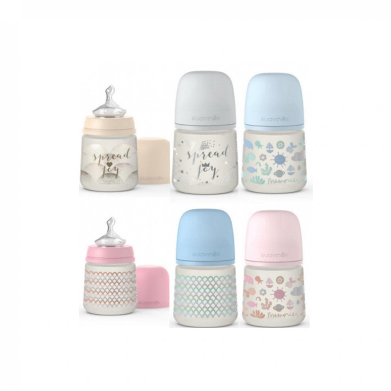 Suavinex Classic Anatomical Bottle Medium Flow 0-6m 150ml x1