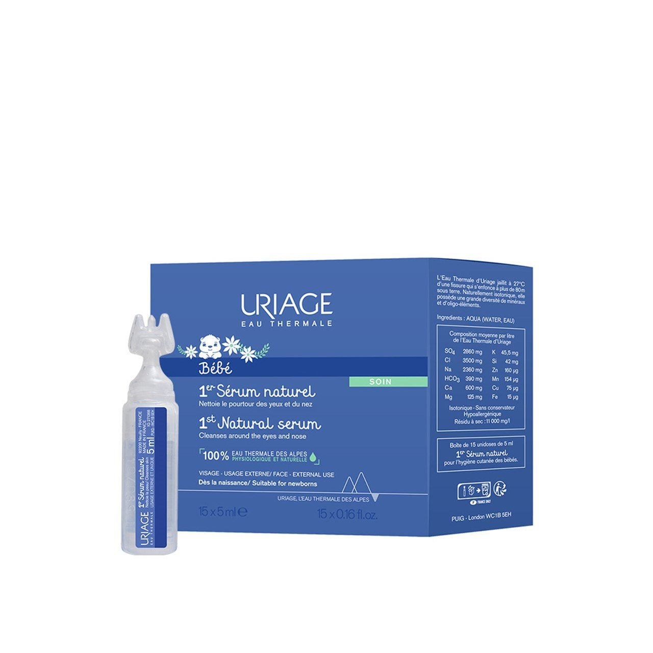Uriage Baby 1st Natural Sérum 5ml x15