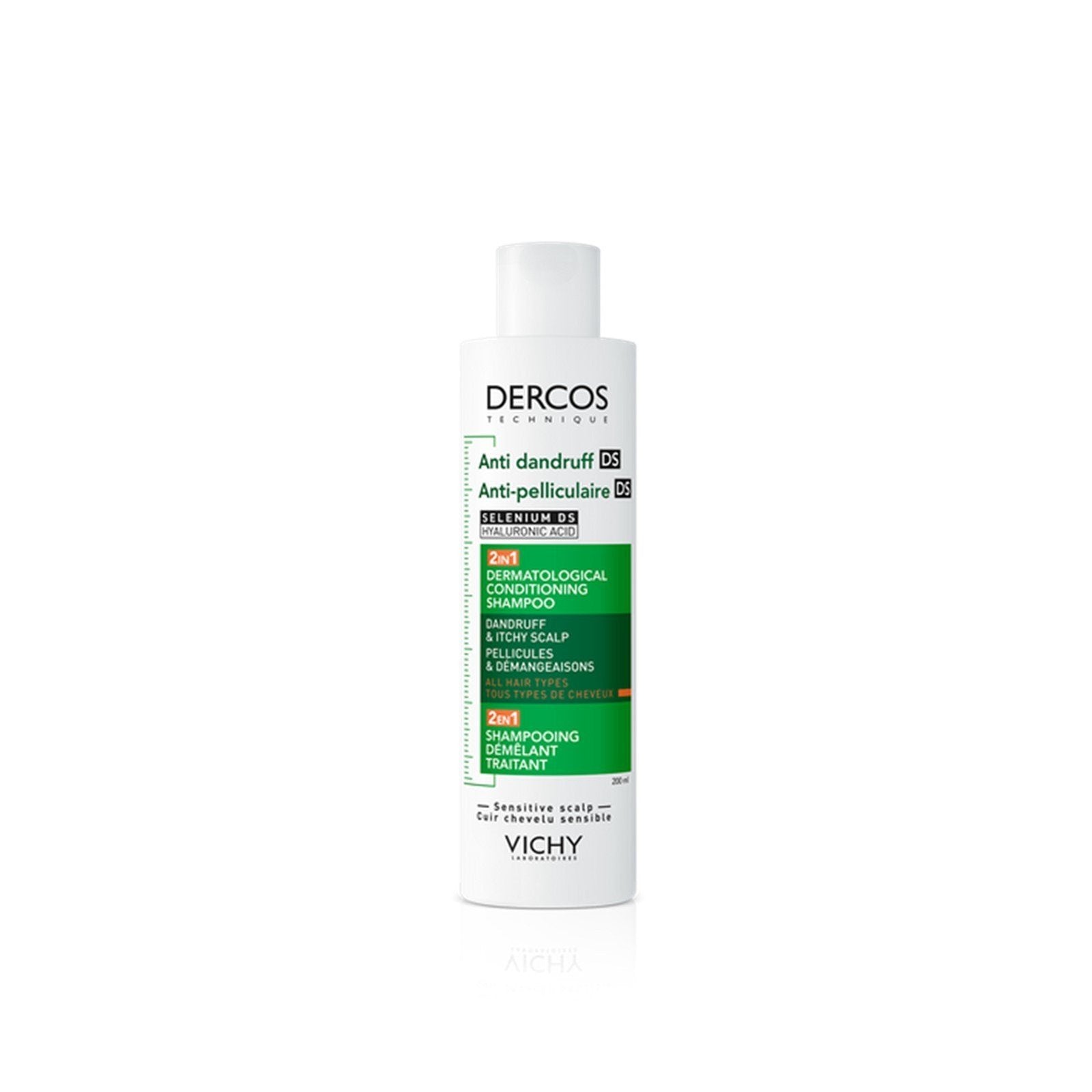 Vichy Dercos Anti-Dandruff DS 2-in-1 Dermatological Conditioning Champô 200ml