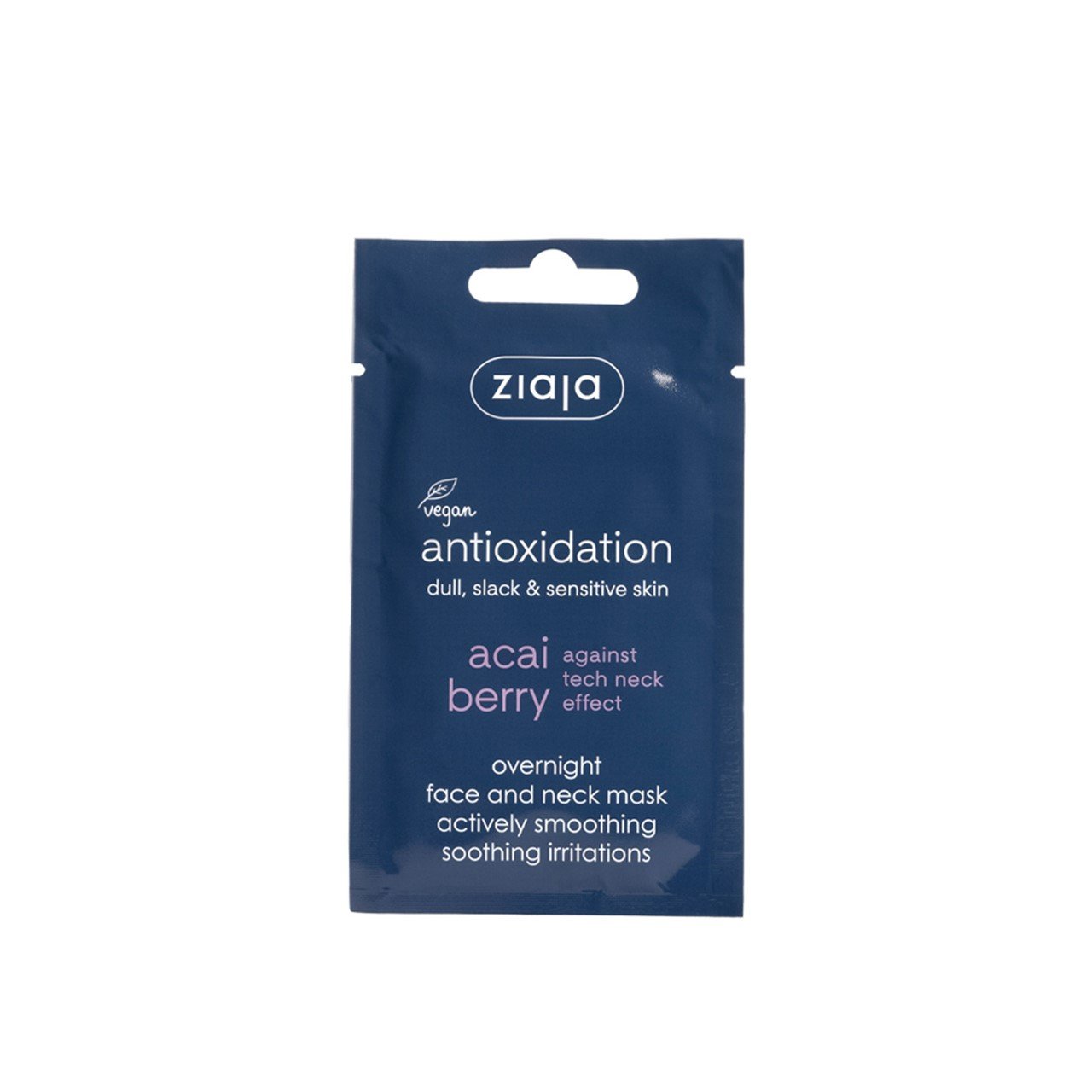 Ziaja Acai Berry Antioxidation Overnight Face and Neck Máscara 7ml