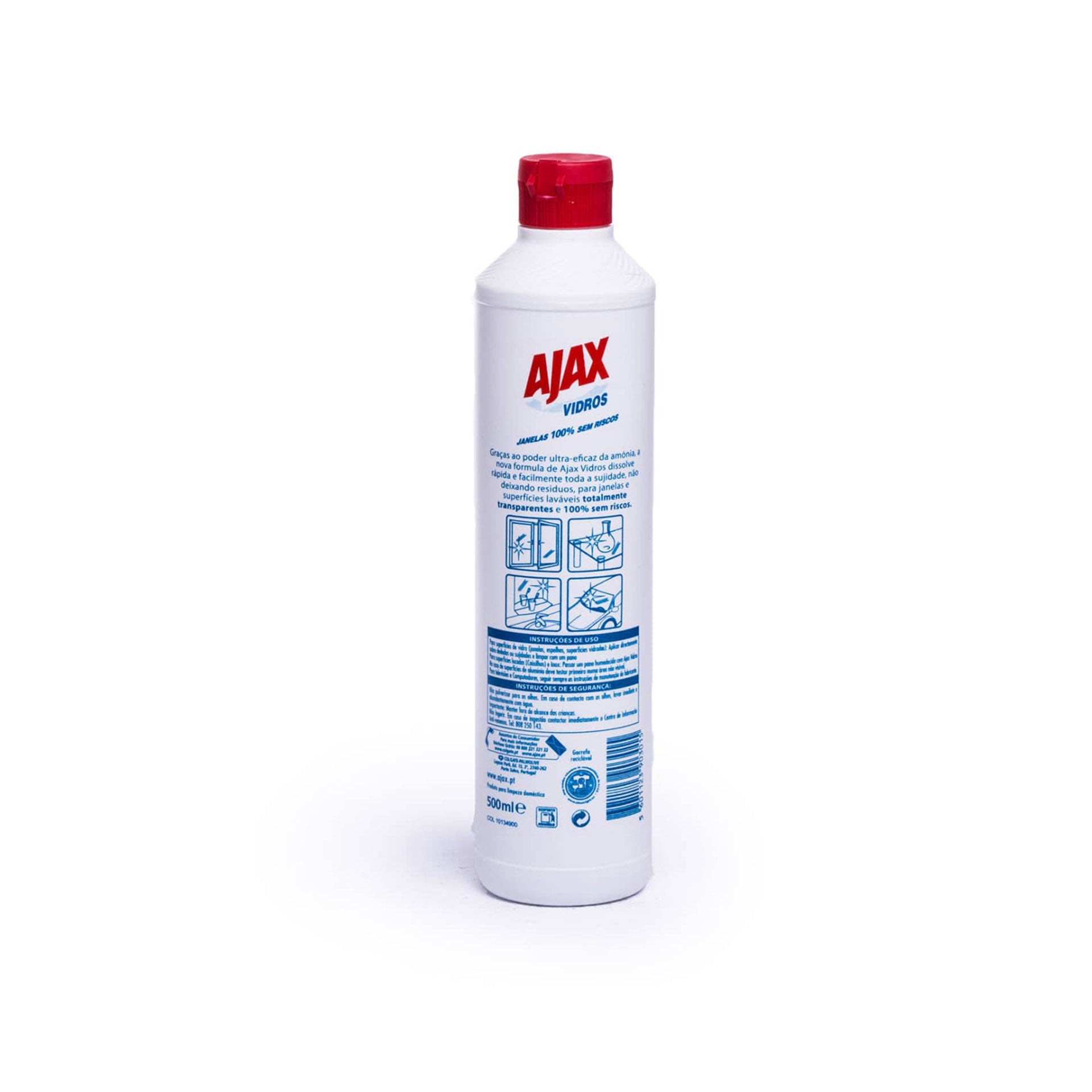 Ajax Limpa Vidros 500 ml - Pack 2 x 500 ml