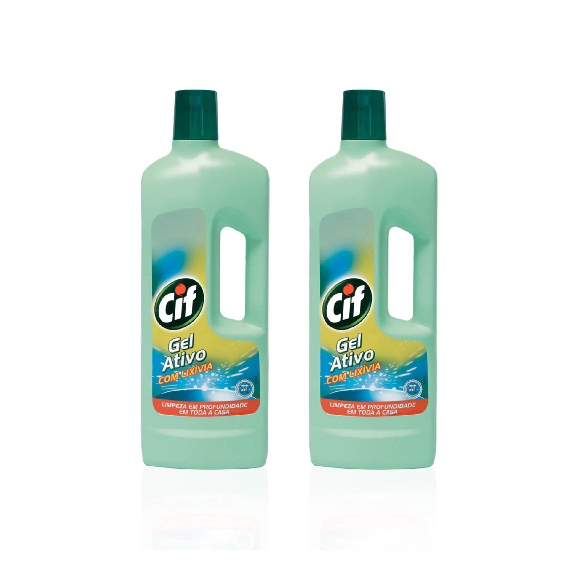 Cif Gel Ativo com Lixívia 750 ml - Pack 2 x 750 ml