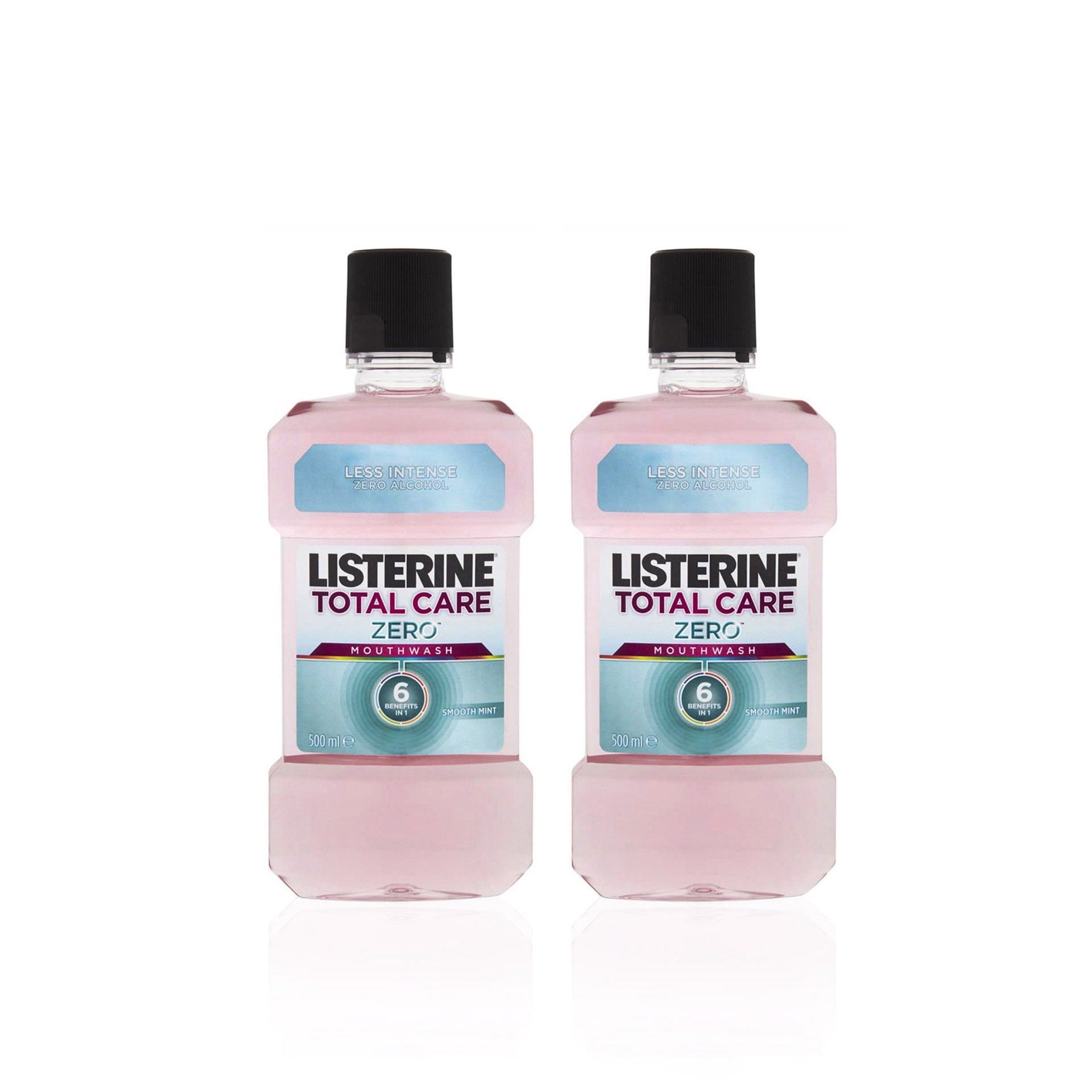 Listerine Elixir Bucal Total Care Zero - 500 ml - Pack 2 x 500 ml