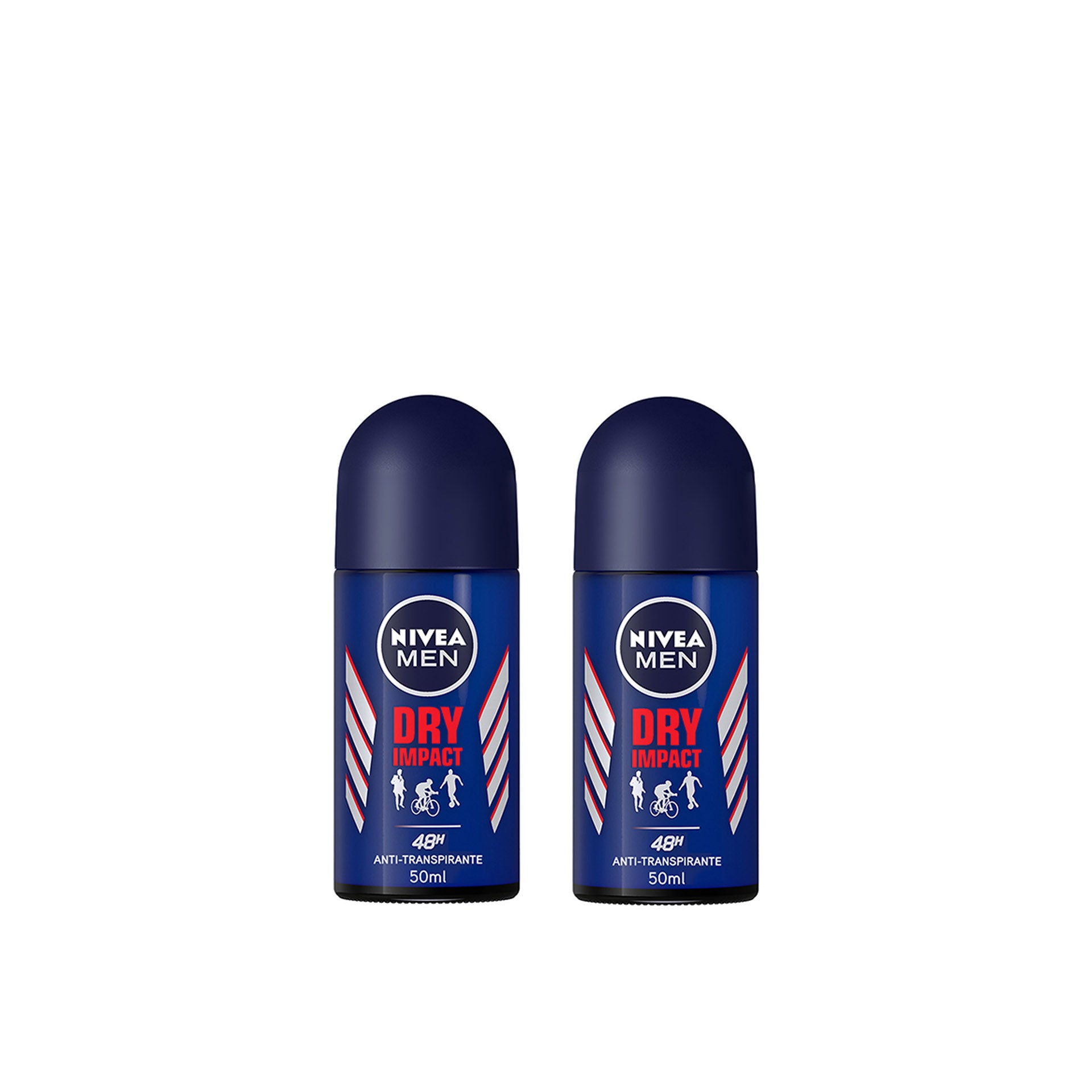 Nivea Men Dry Impact Desodorizante Roll-on 50 ml - Pack 2 x 50 ml