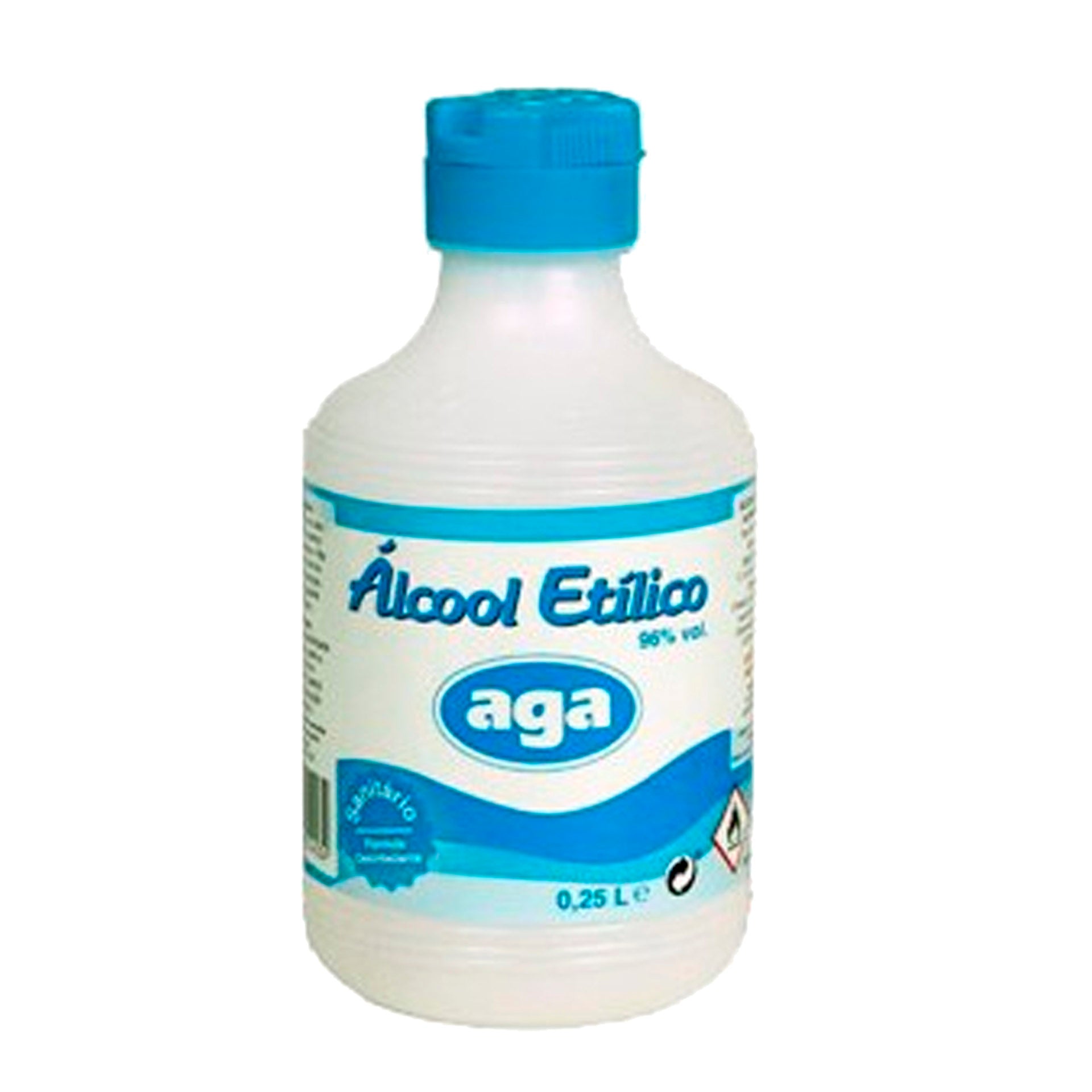 Aga Álcool Etílico 96% 250 ml - Pack 2 x 250 ml