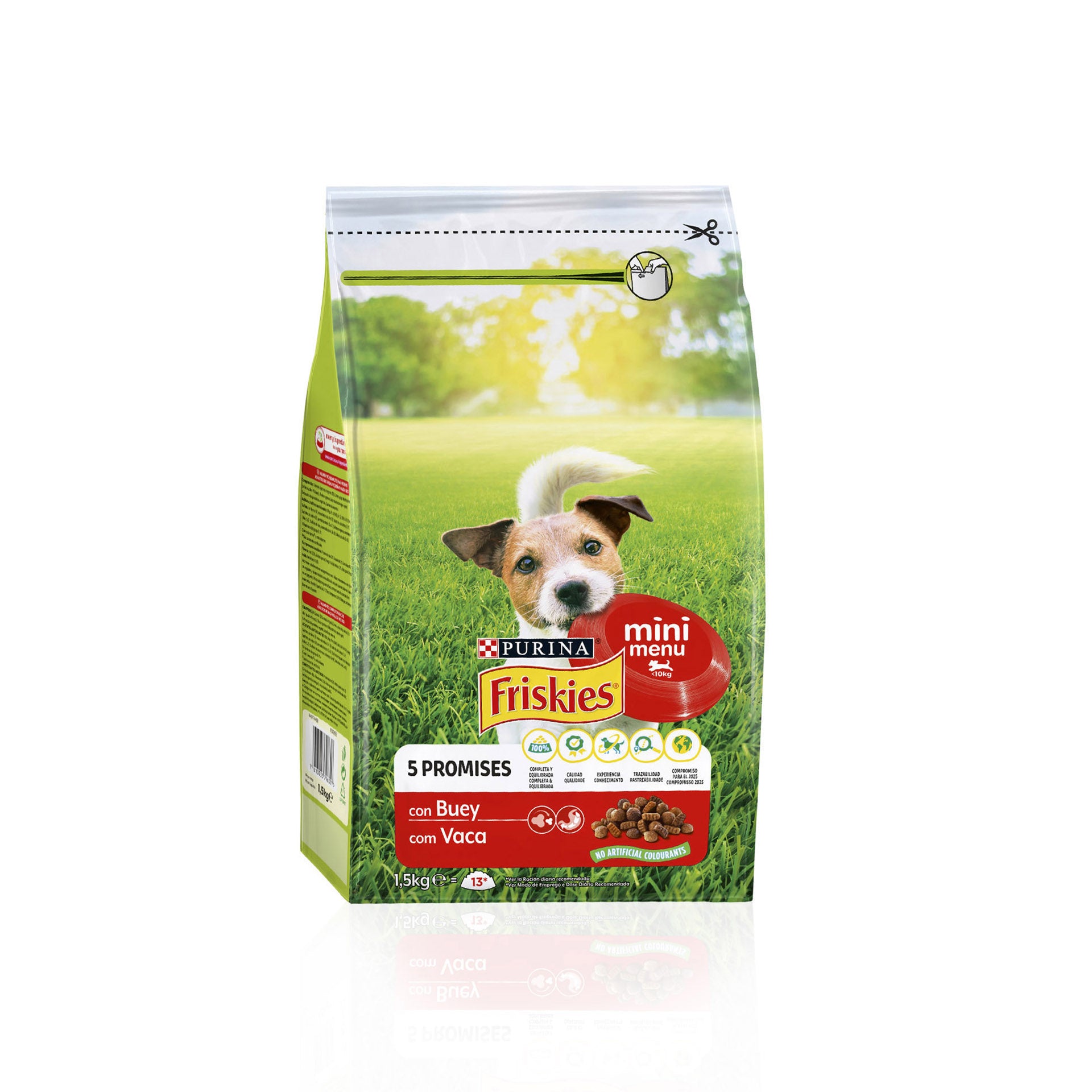 Purina Friskies Mini Menu Vitafit Ração para Cão Adulto Vaca 1,5 kg