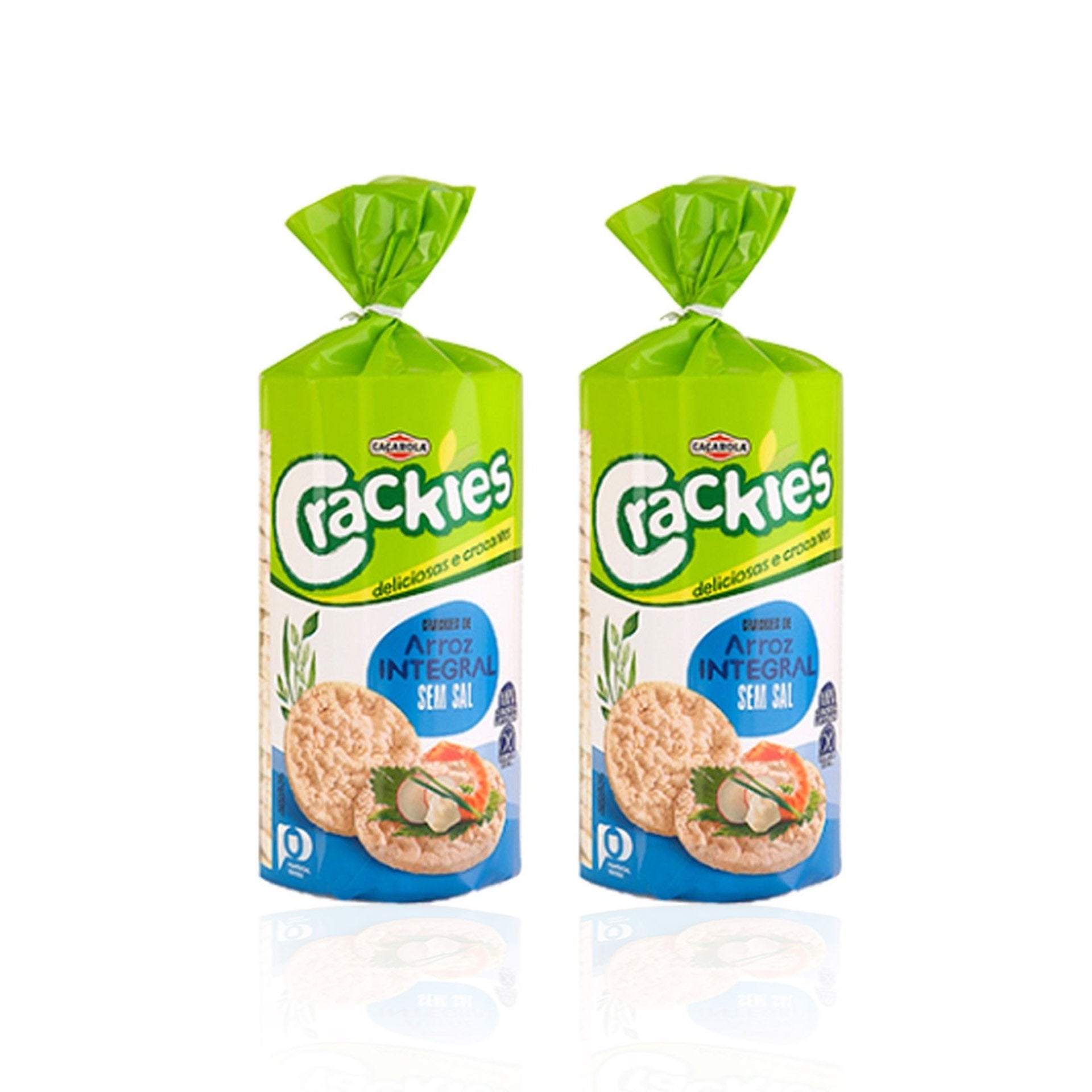 Crackies Arroz Integral s/ Sal 130 gr - Pack 2 x 130 gr