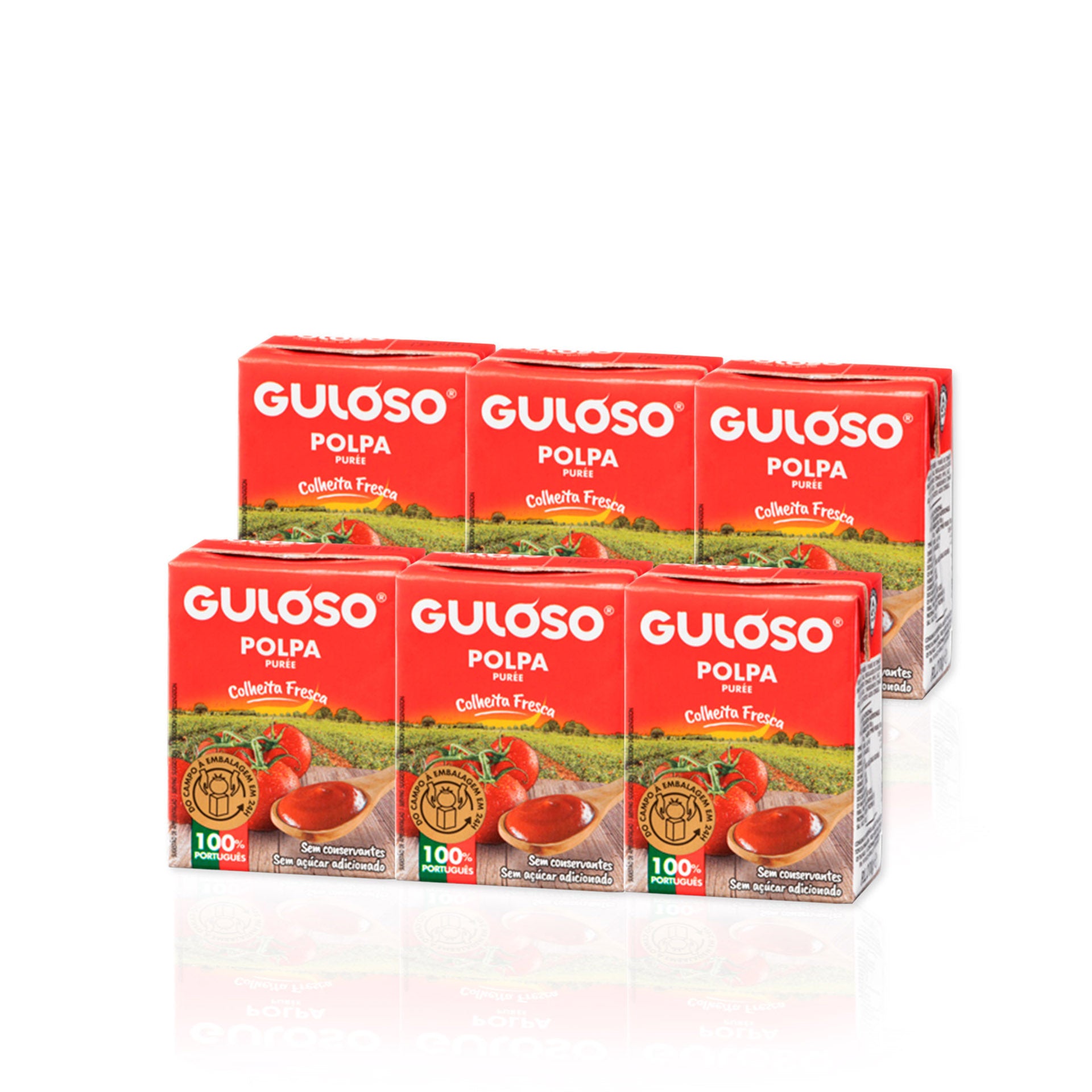 Guloso Polpa de Tomate 210 gr - Pack 6 x 210 gr