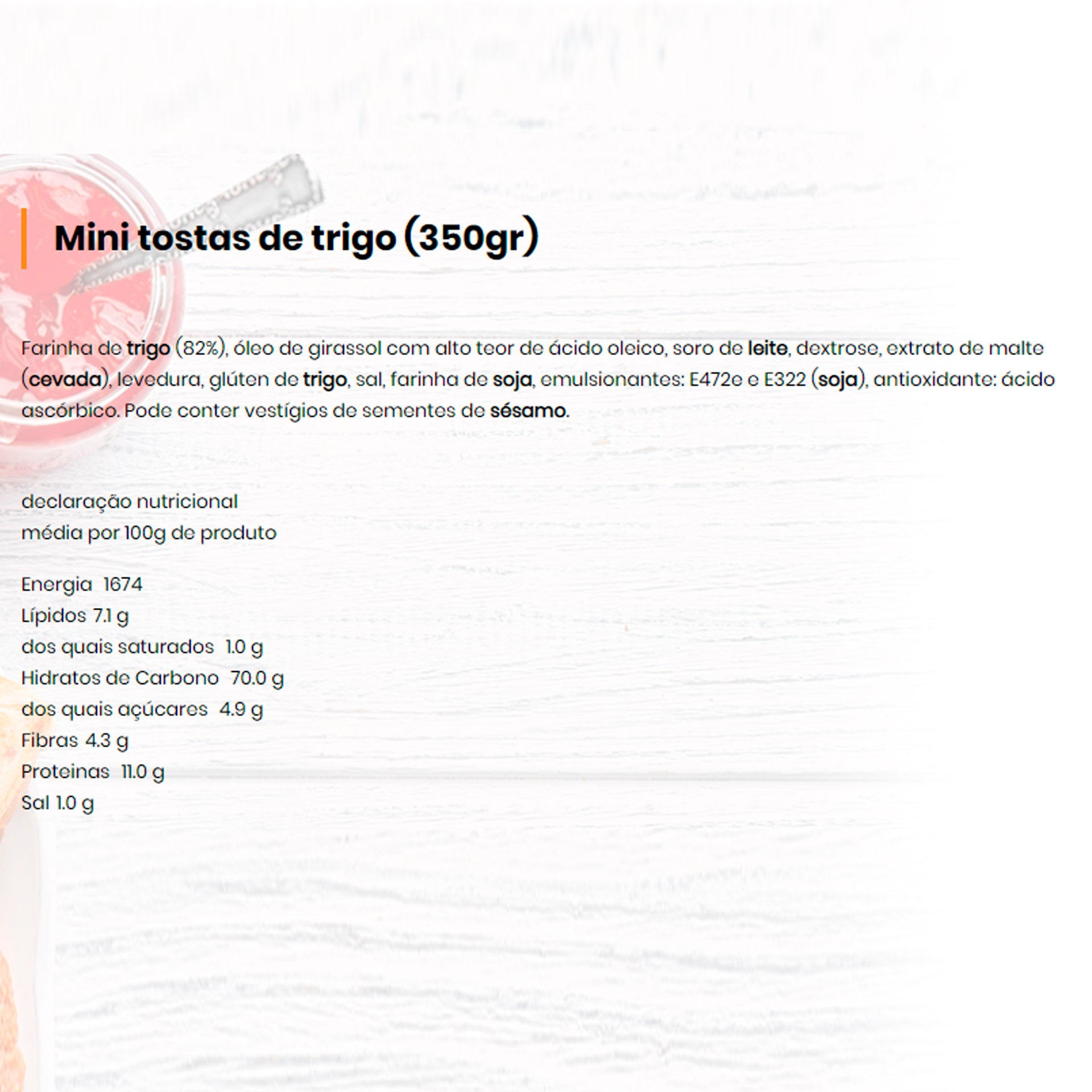 Minigrill Mini Tostas 350 gr
