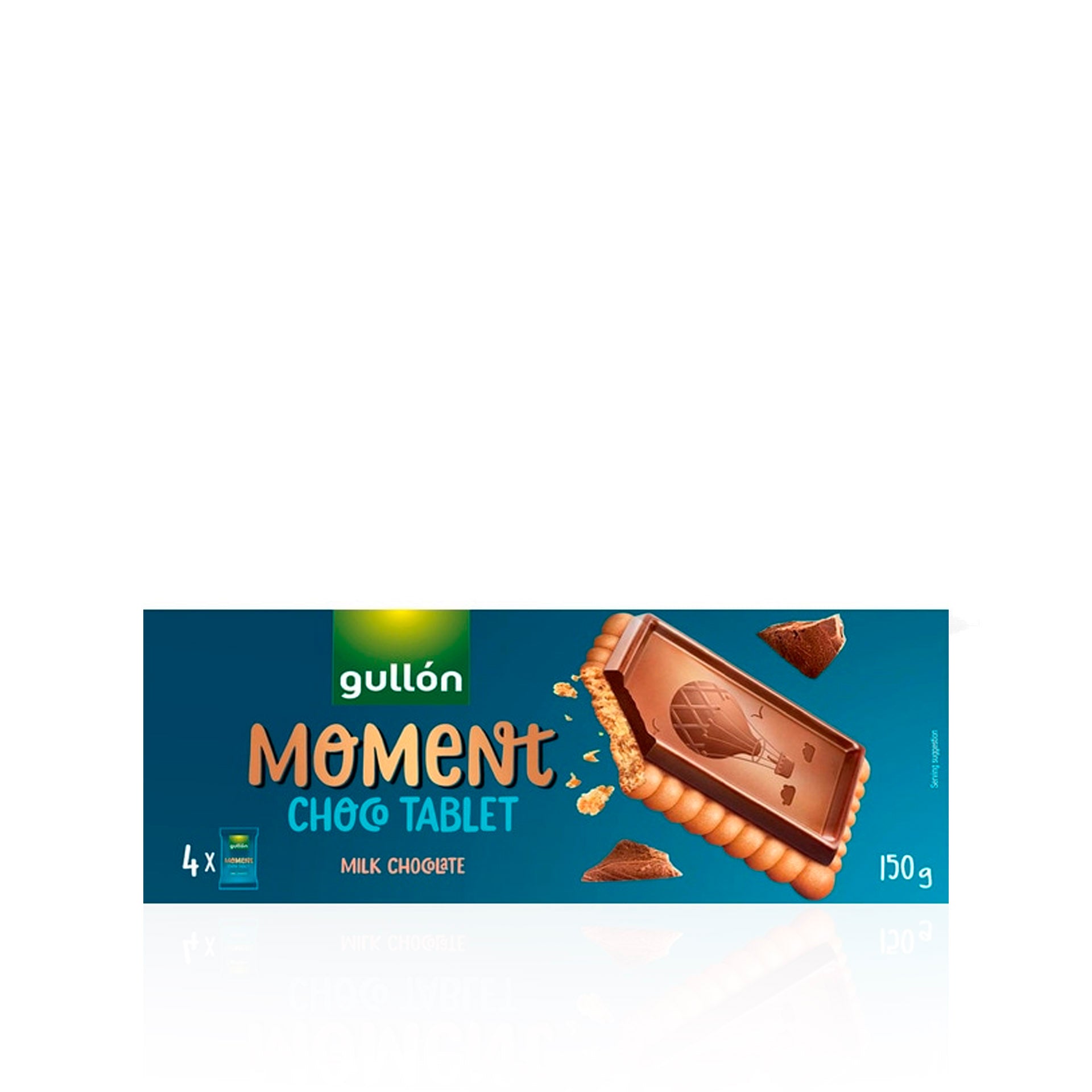 Gullon Moment Choco Tablet Bolachas com Chocolate de Leite 150 gr
