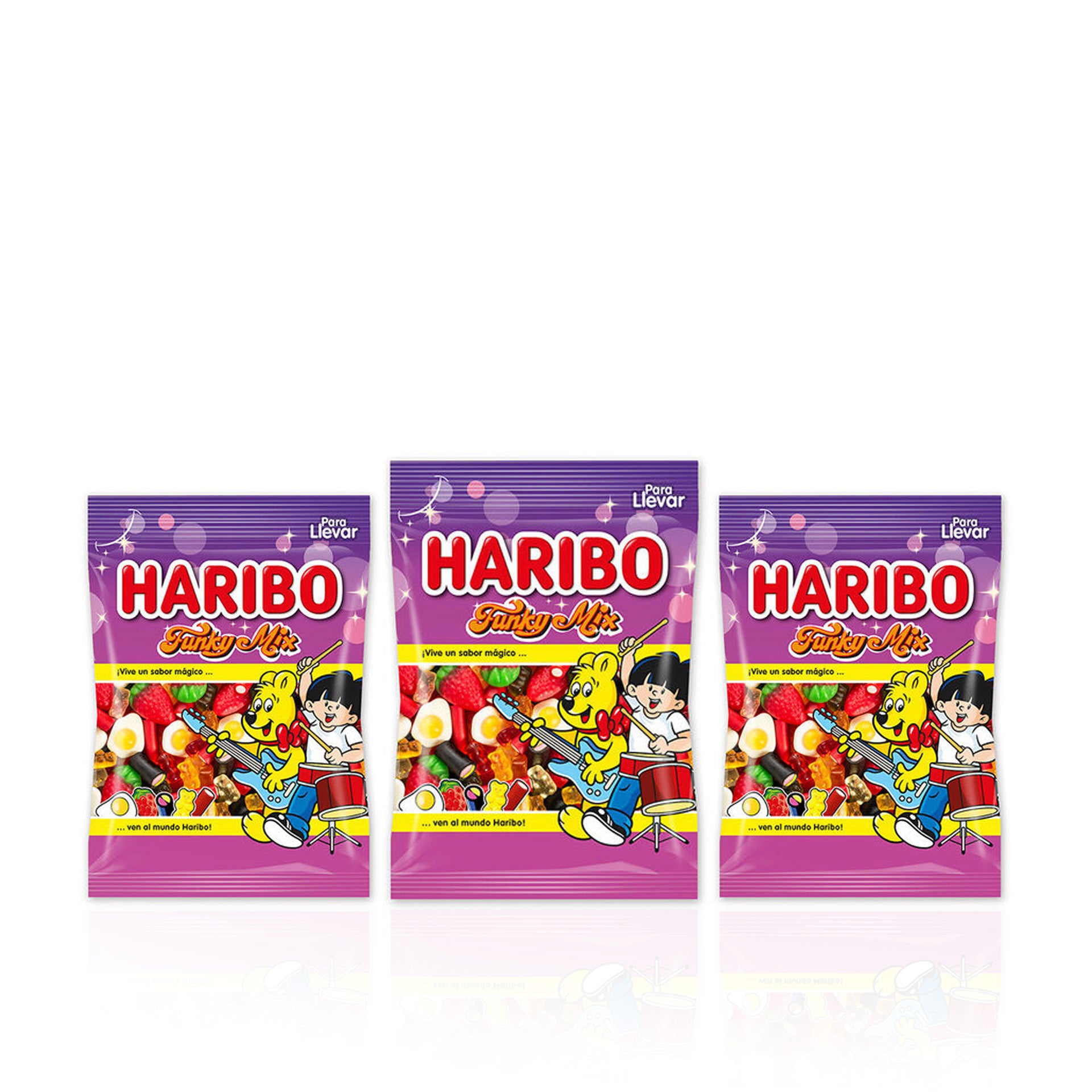 Haribo Gomas Funky Mix 100 gr - Pack 3 x 100 gr