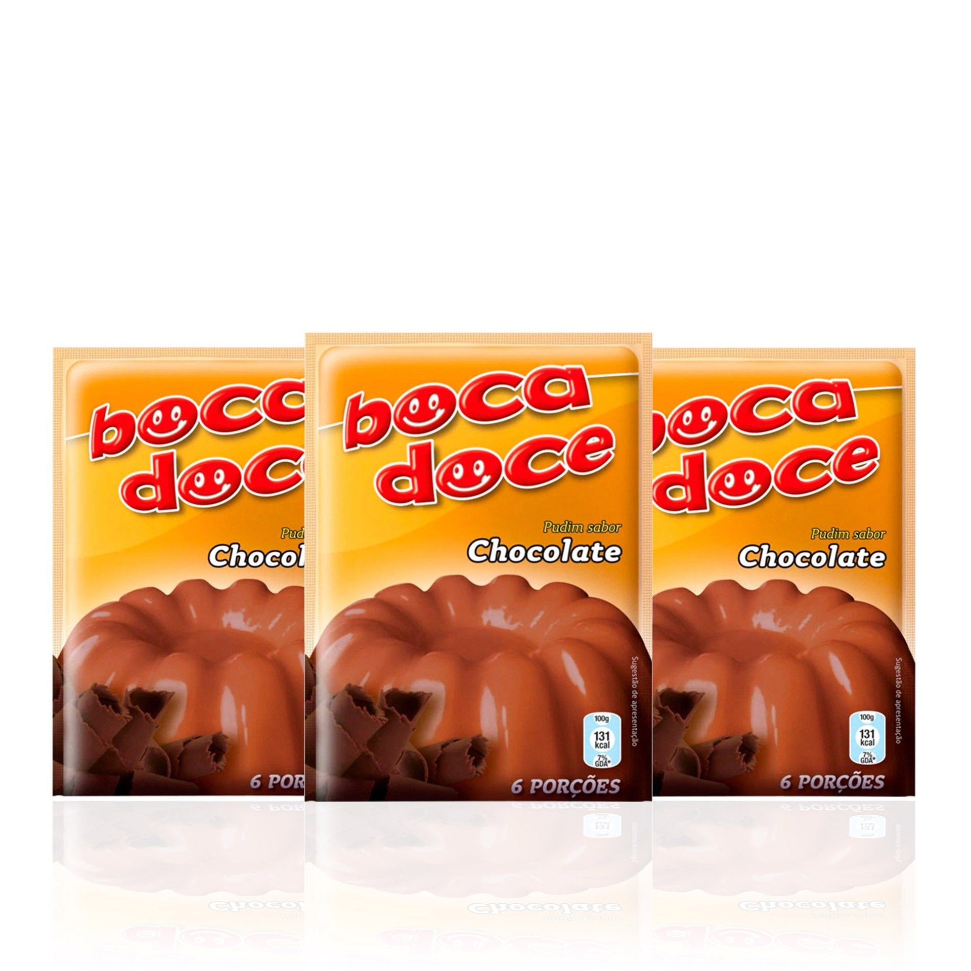 Boca Doce Pudim com Sabor a Chocolate 22 gr - Pack 3 x 22 gr