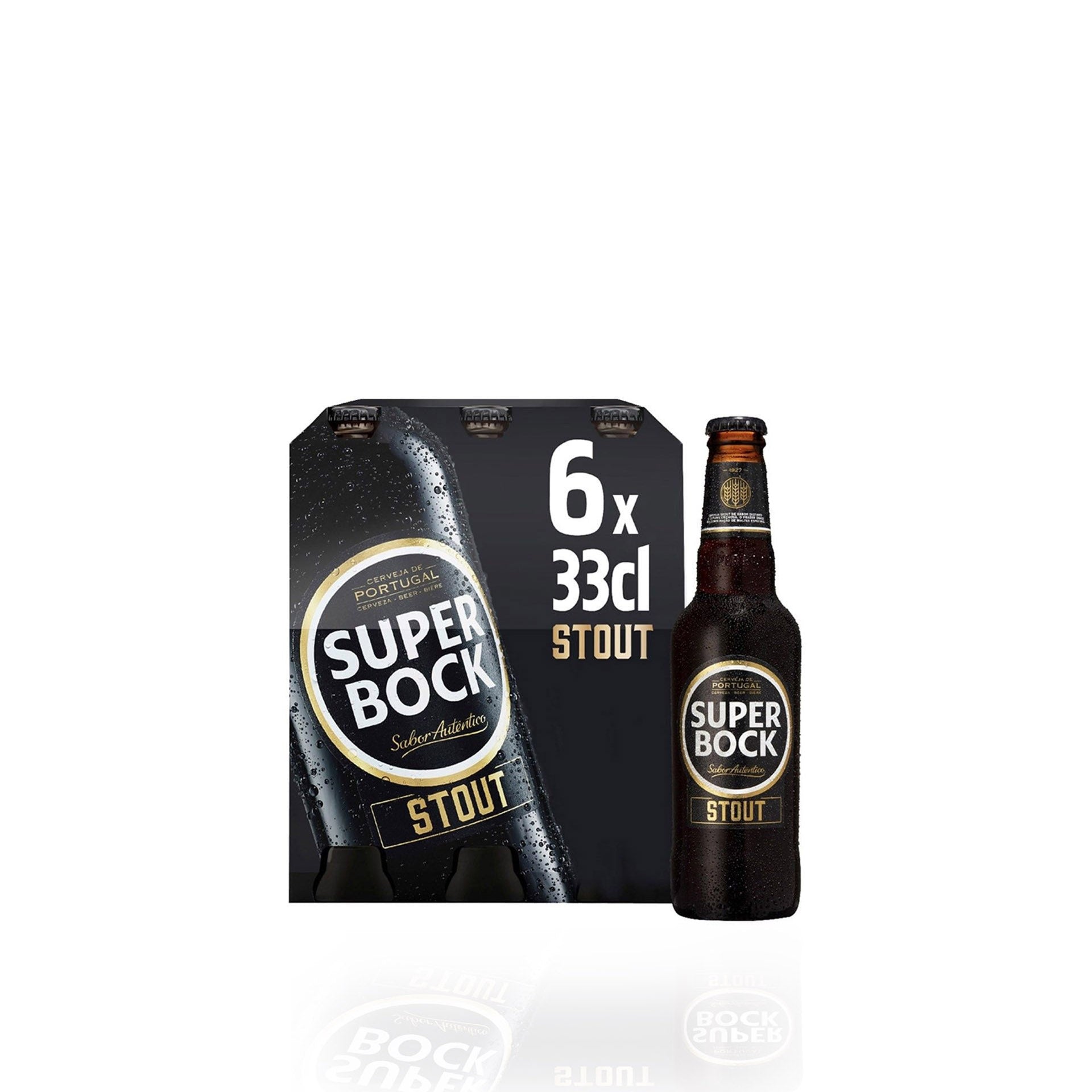 Super Bock Cerveja Stout Garrafa TP 0,33 L - Pack 6 x 0,33 L