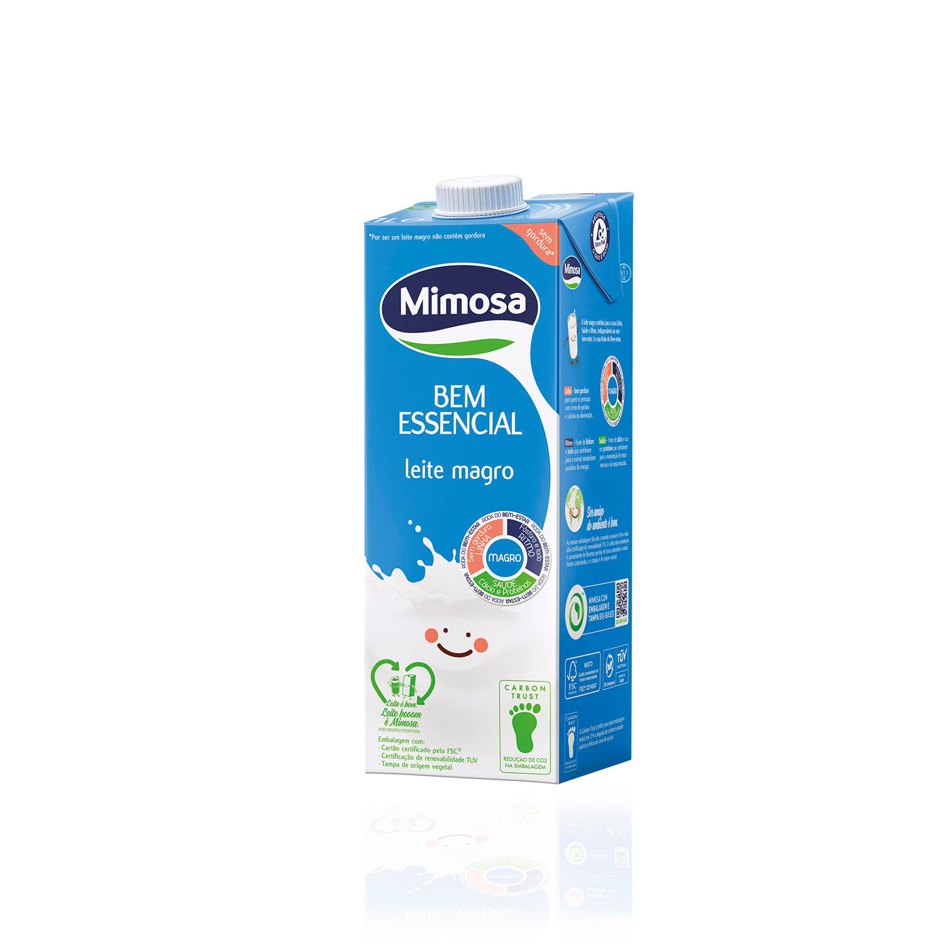 Mimosa Bem Essencial Leite Magro UHT 1 L