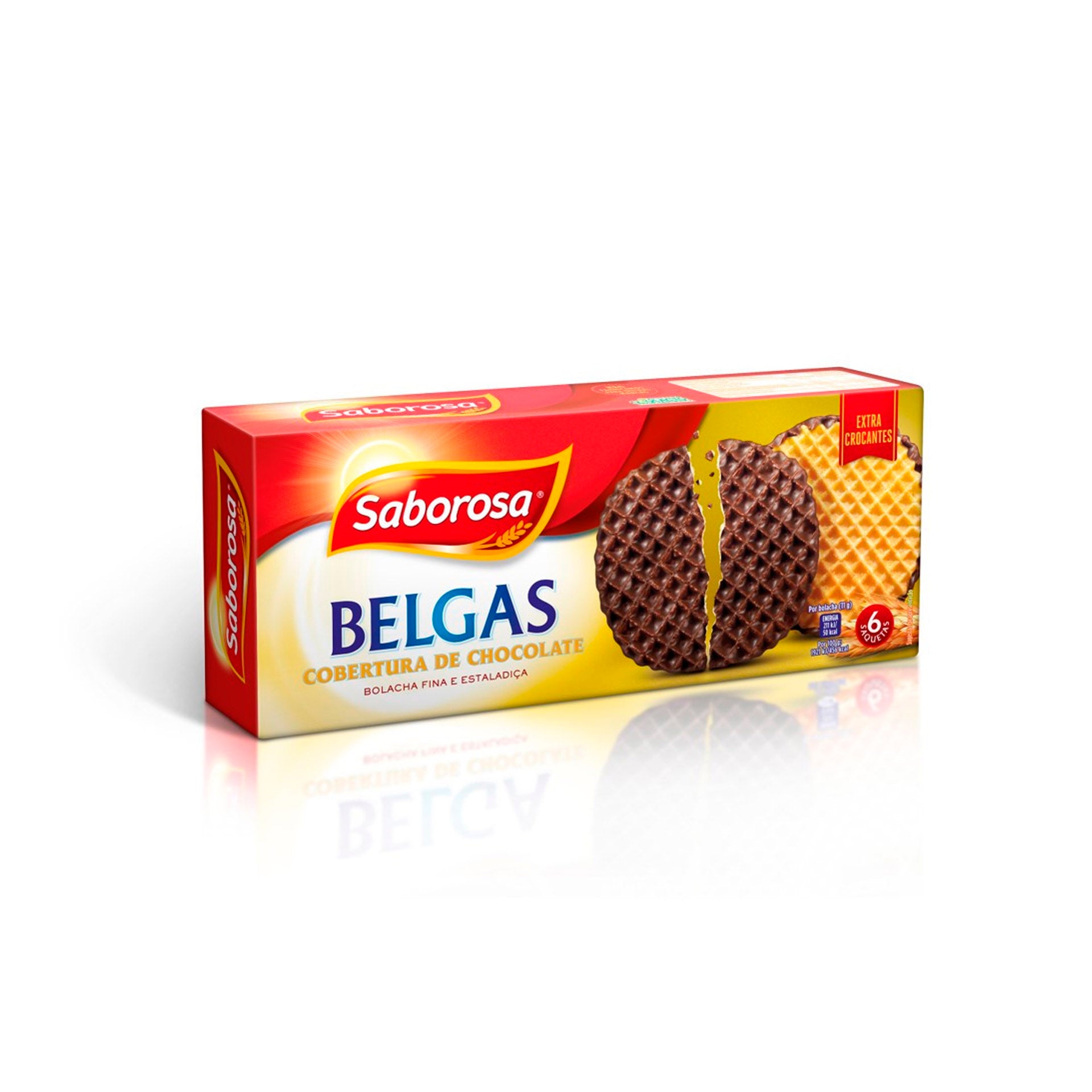 Saborosa Belgas Chocolate 198 gr - Pack 3 x 198 gr