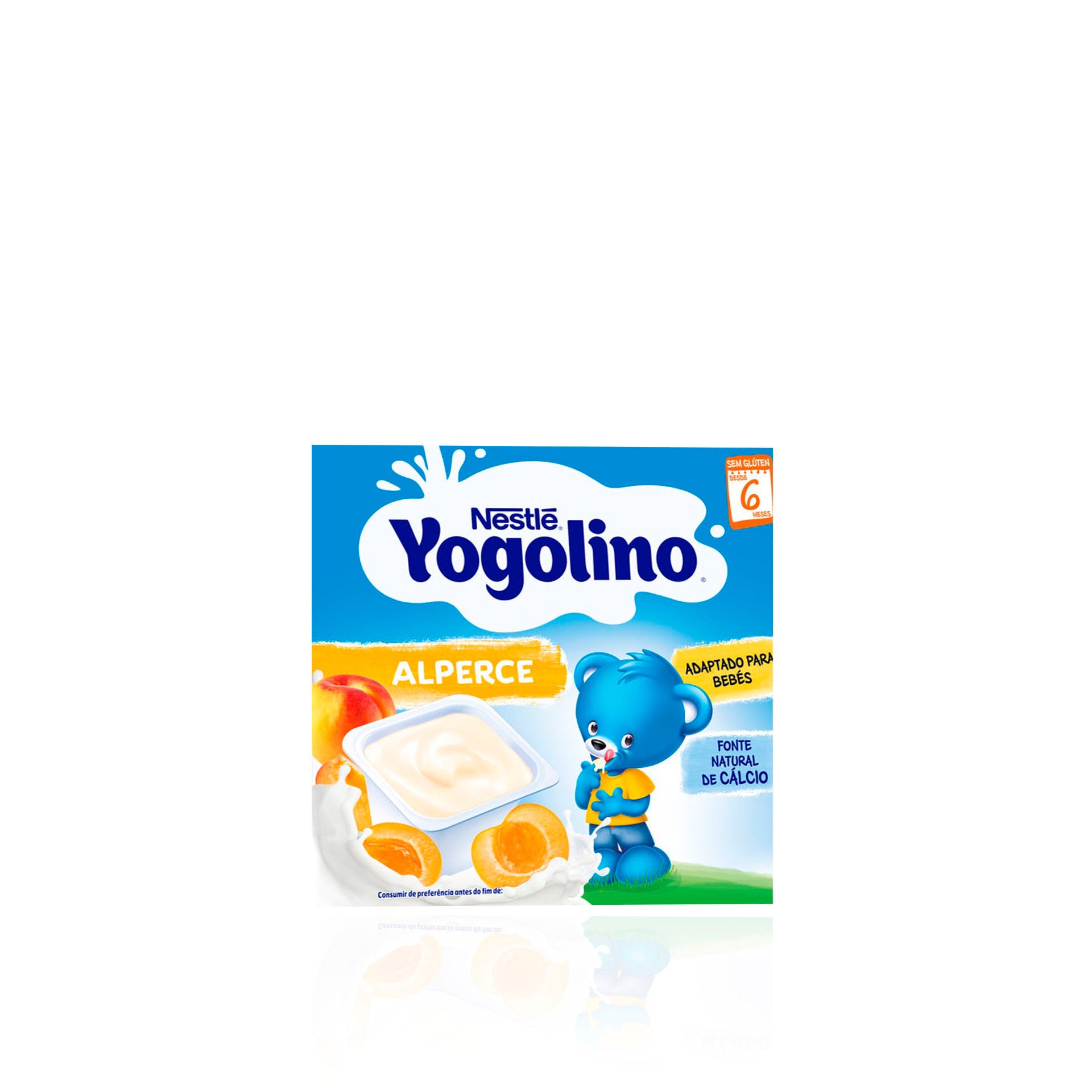 Nestlé Yogolino Alperce (+6 meses) sem glúten Pack 4 x 100 gr