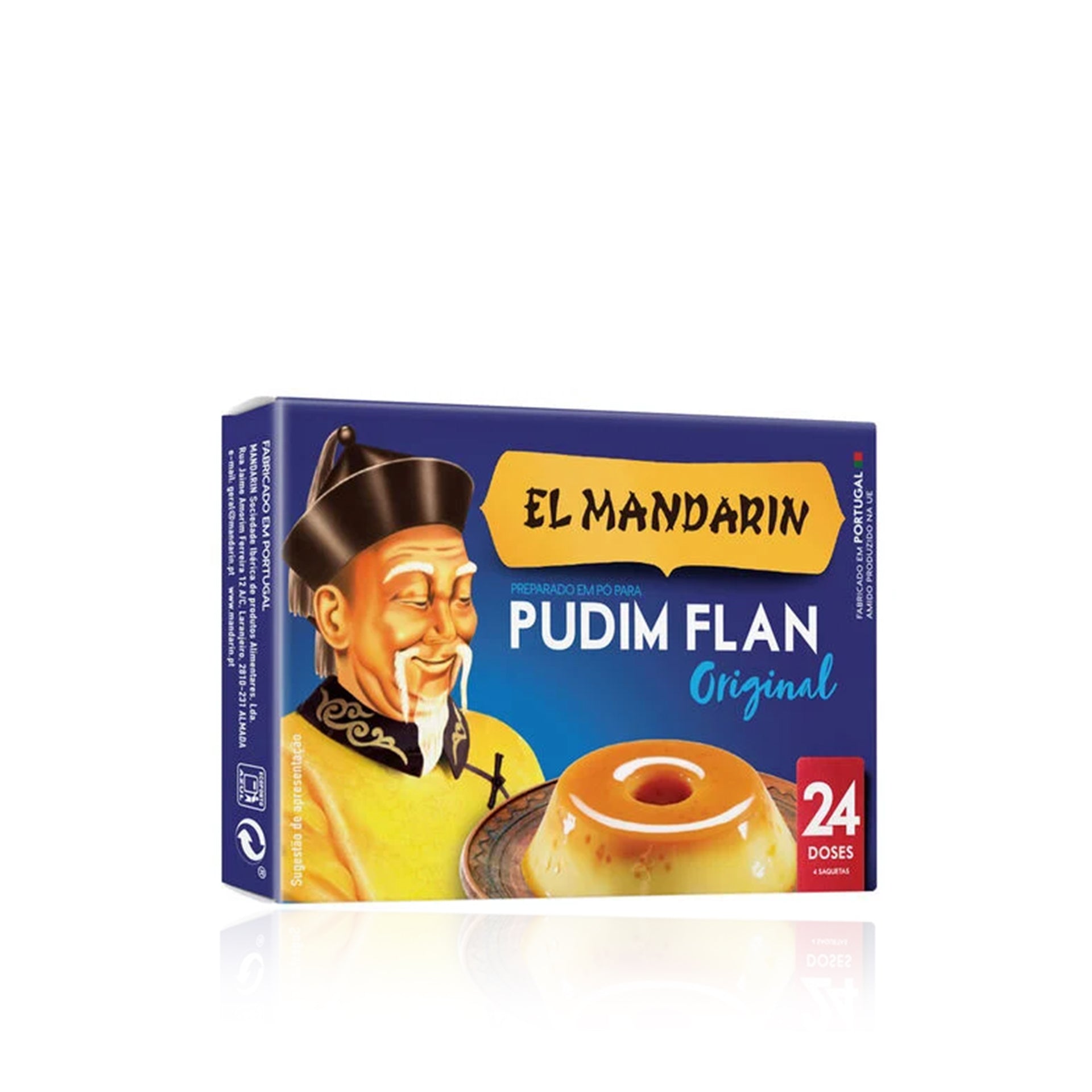 El Mandarin Preparado em Pó para Pudim Flan 4 x 4,8 gr (19,2 gr)