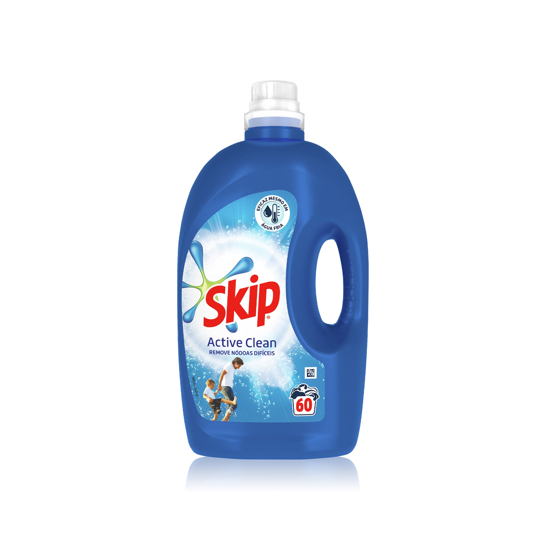 Skip Detergente Máquina Roupa Líquido Active Clean 60 Doses 3 L