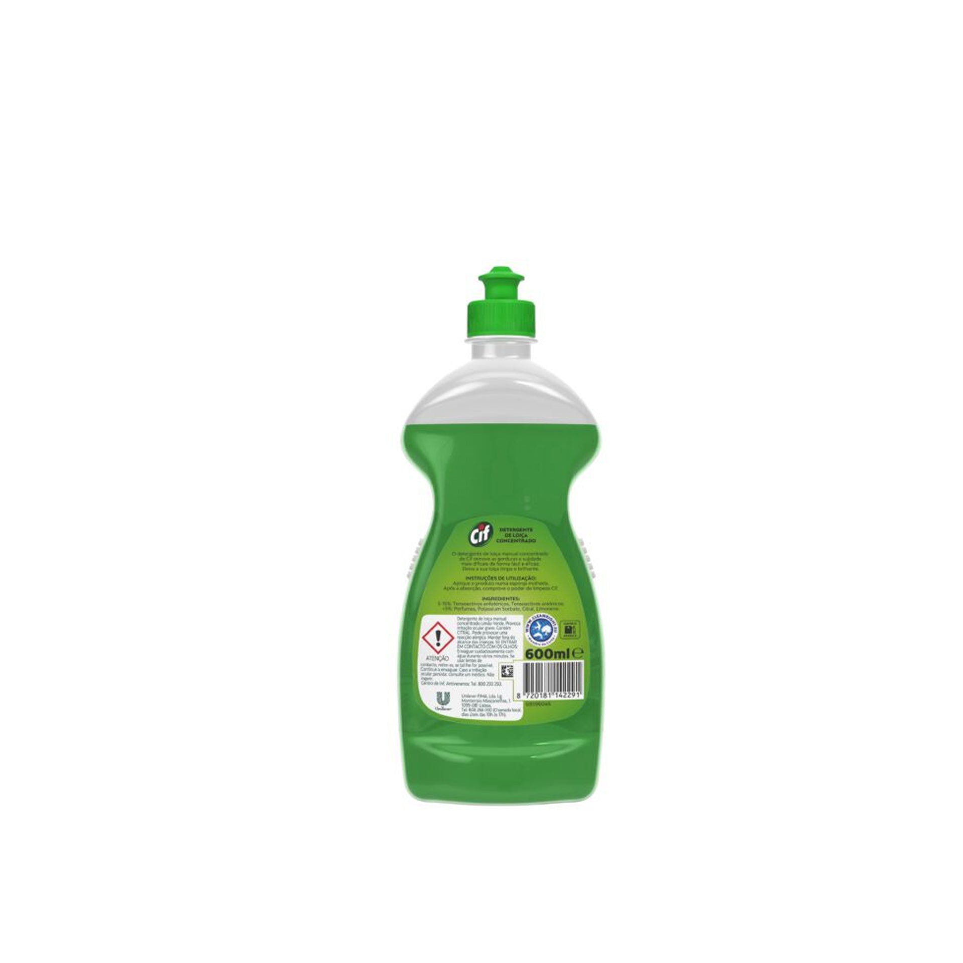 Cif Detergente Loiça Manual Limão Verde 600 ml - Pack 2 x 600 ml