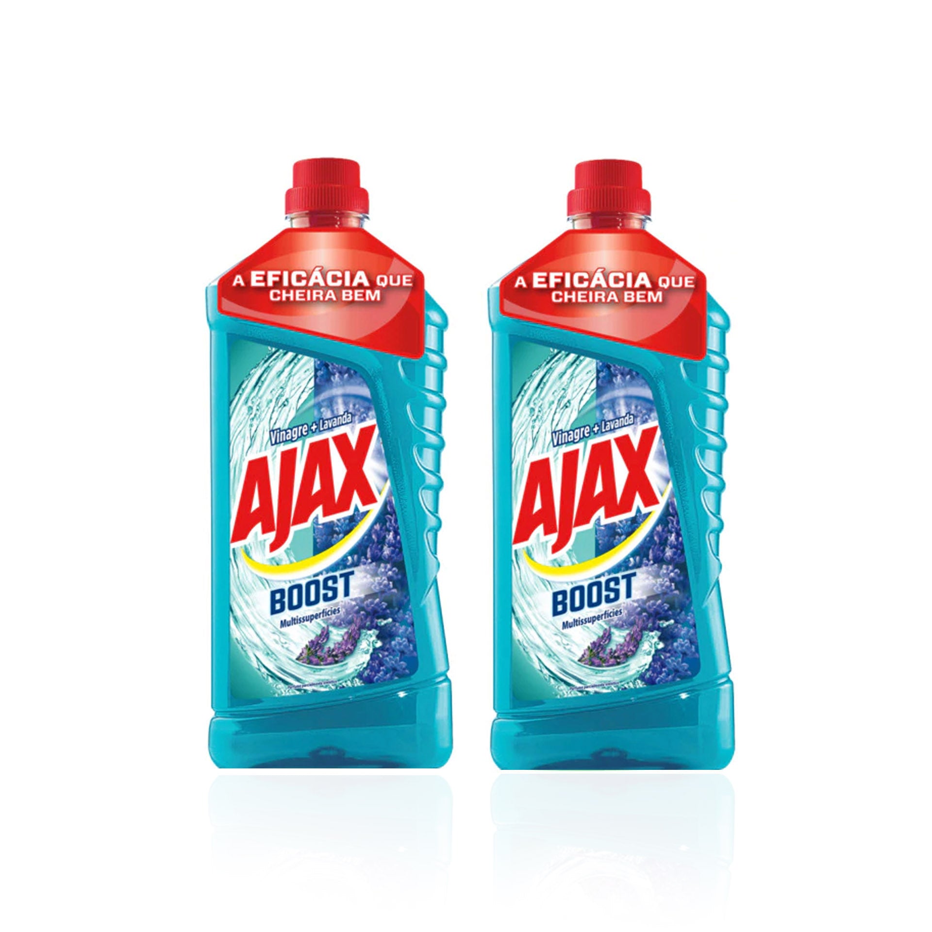 Ajax Boost Lava Tudo Vinagre Lavanda 1 L - Pack 2 x 1 L