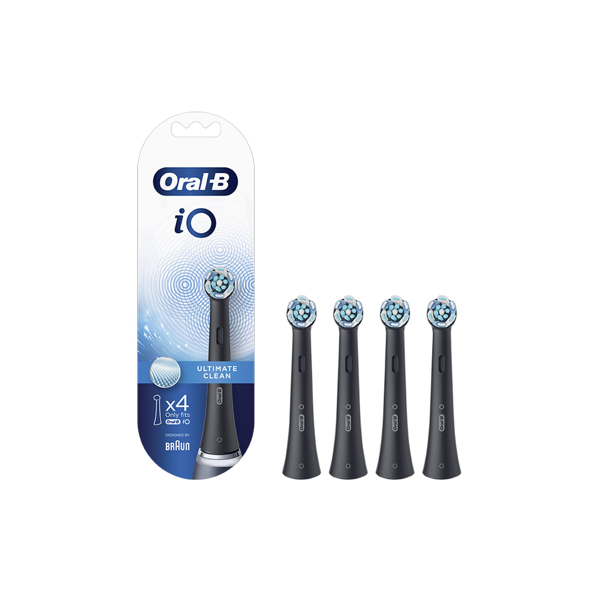 Oral-B Recarga Escova de Dentes iO Ultimate Clean Preta 4 un