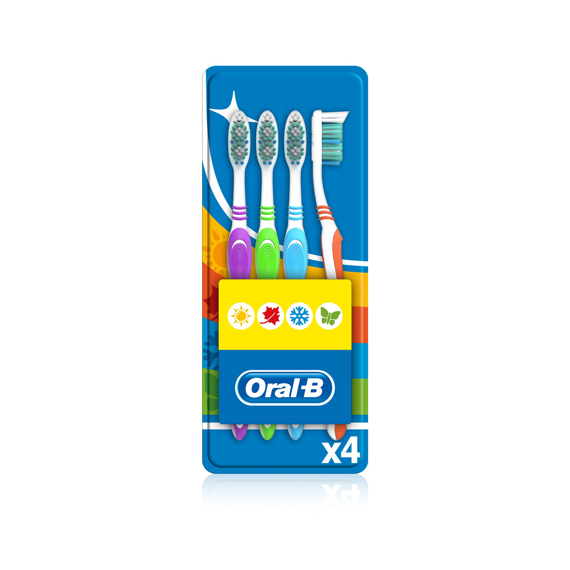Oral-B 123 Escova de Dentes Shiny Clean 4 un