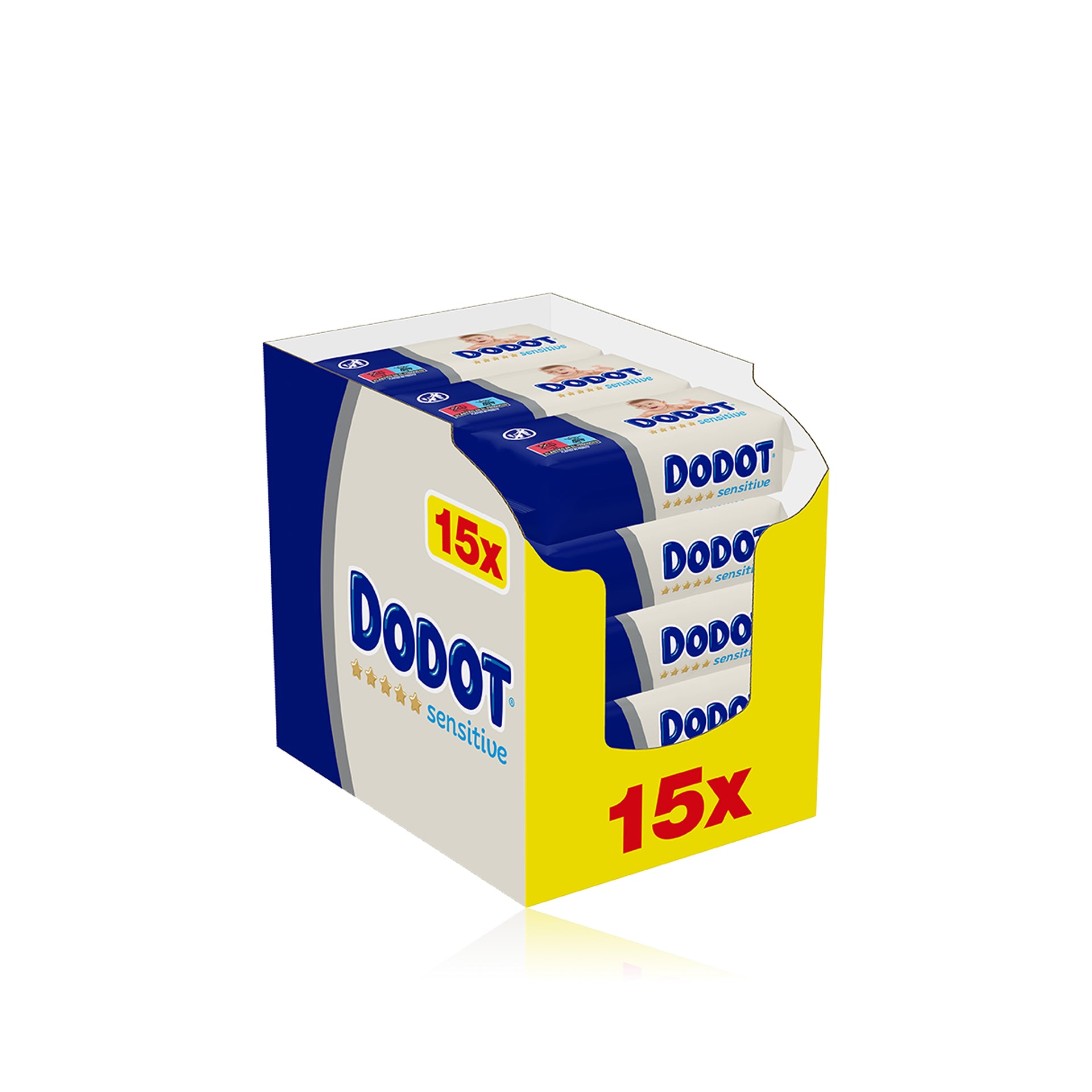 Dodot Sensitive Toalhitas Box XXL 15 x 54 un