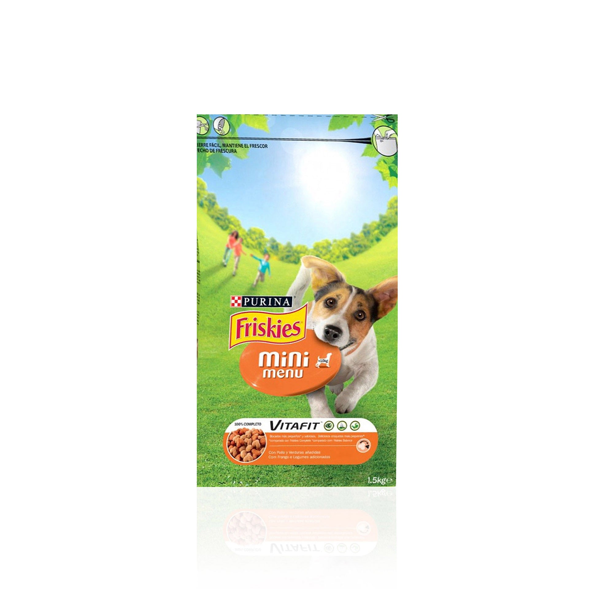 Purina Friskies Mini Menu Ração para Cão Adulto Pequeno com Frango e Legumes 1,5 kg