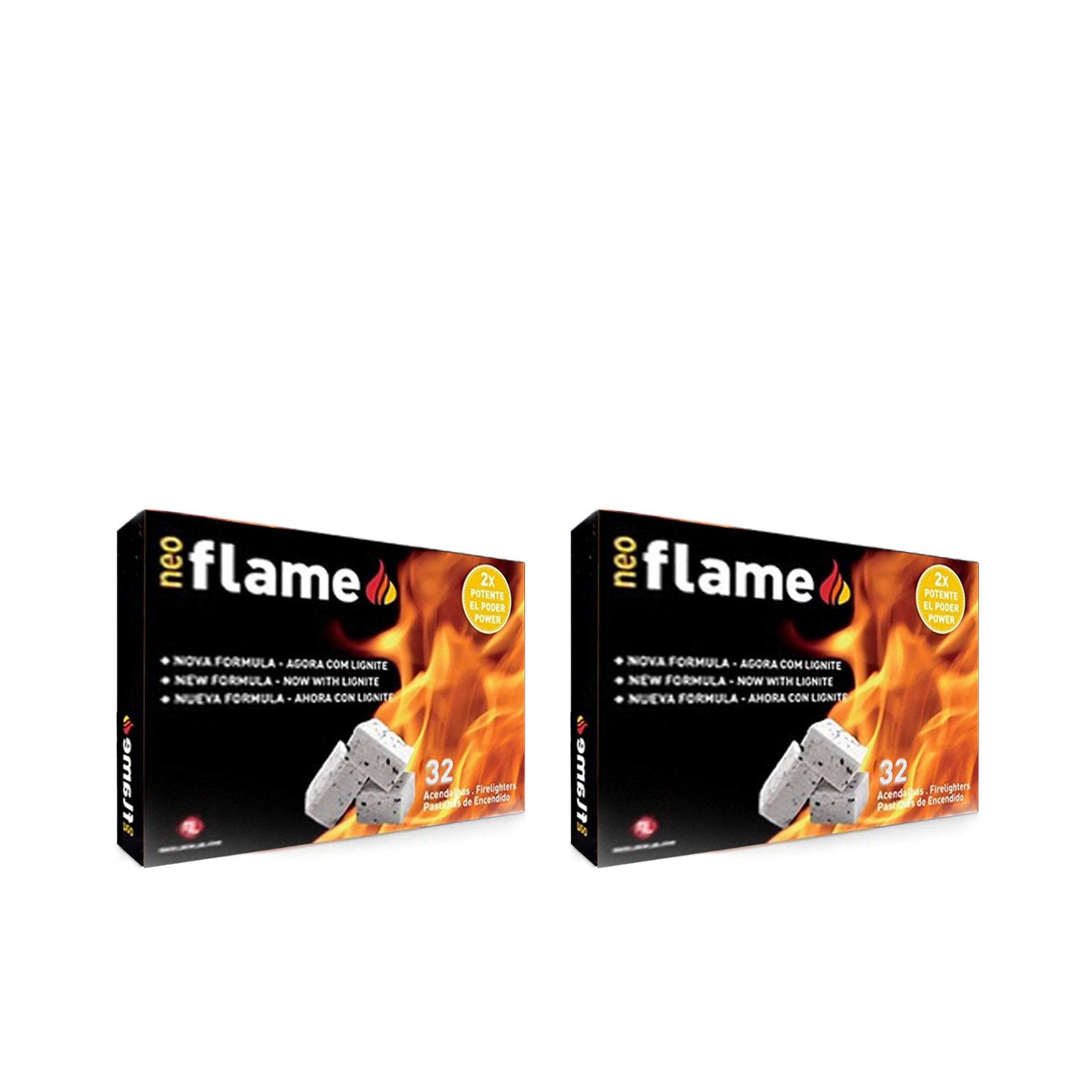 Flamefast Acendalha Branca Neoflame 32 cubos - Pack 2 x 32 cubos