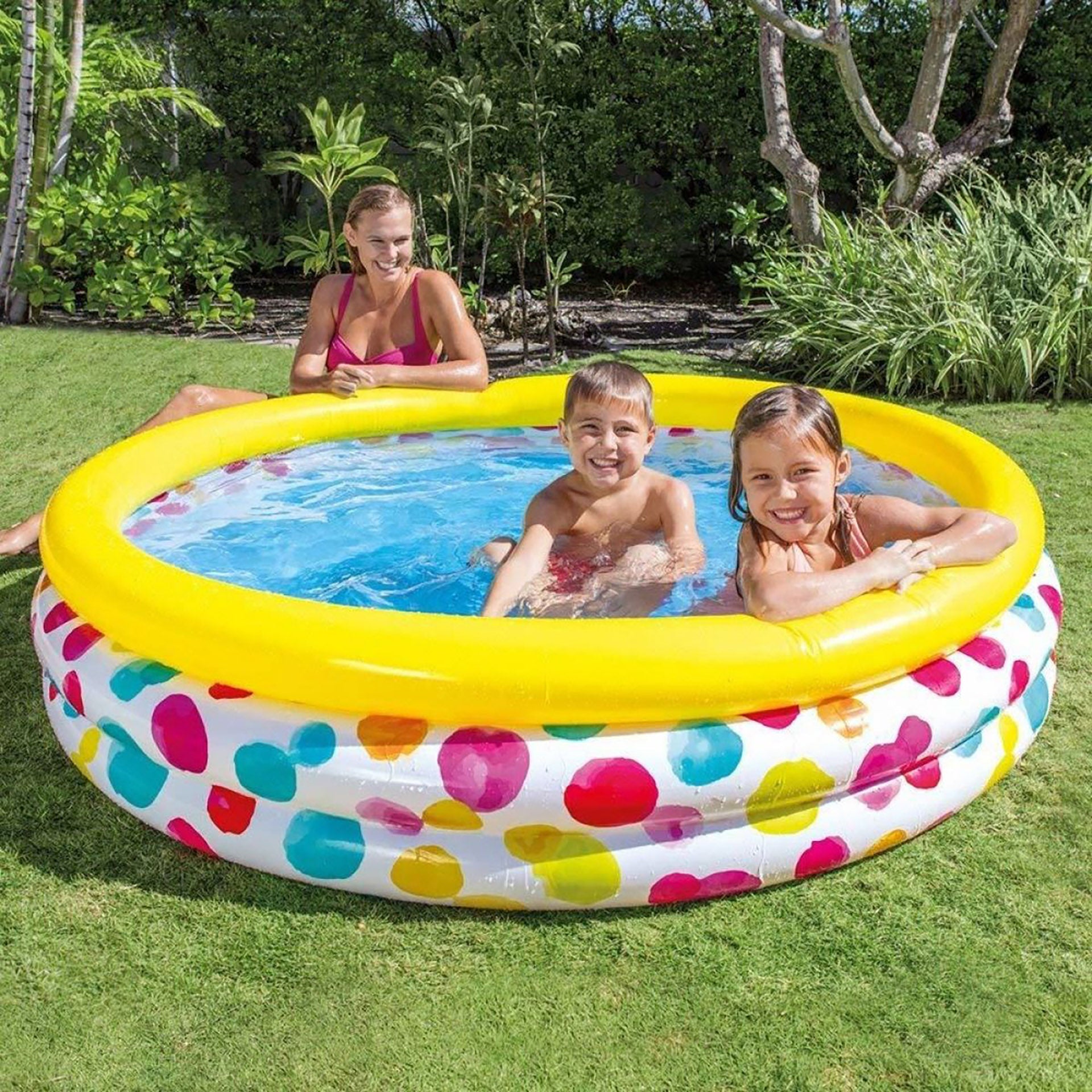 Intex Piscina Insuflável 3 Anéis 168 x 38 cm  - 581 Litros