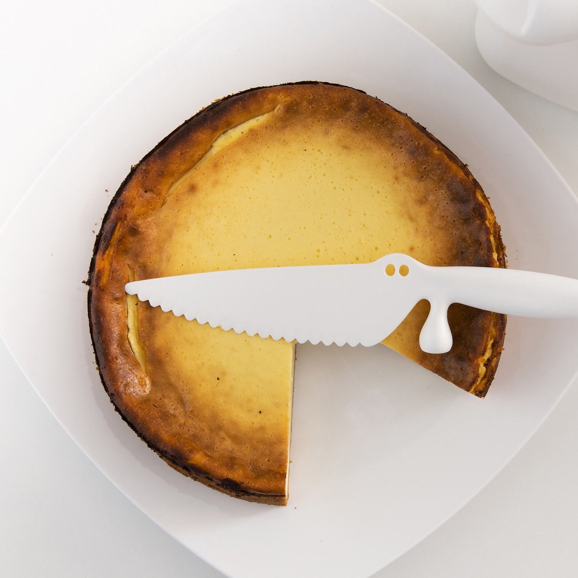 Koziol Faca de Cozinha Plástico Branca