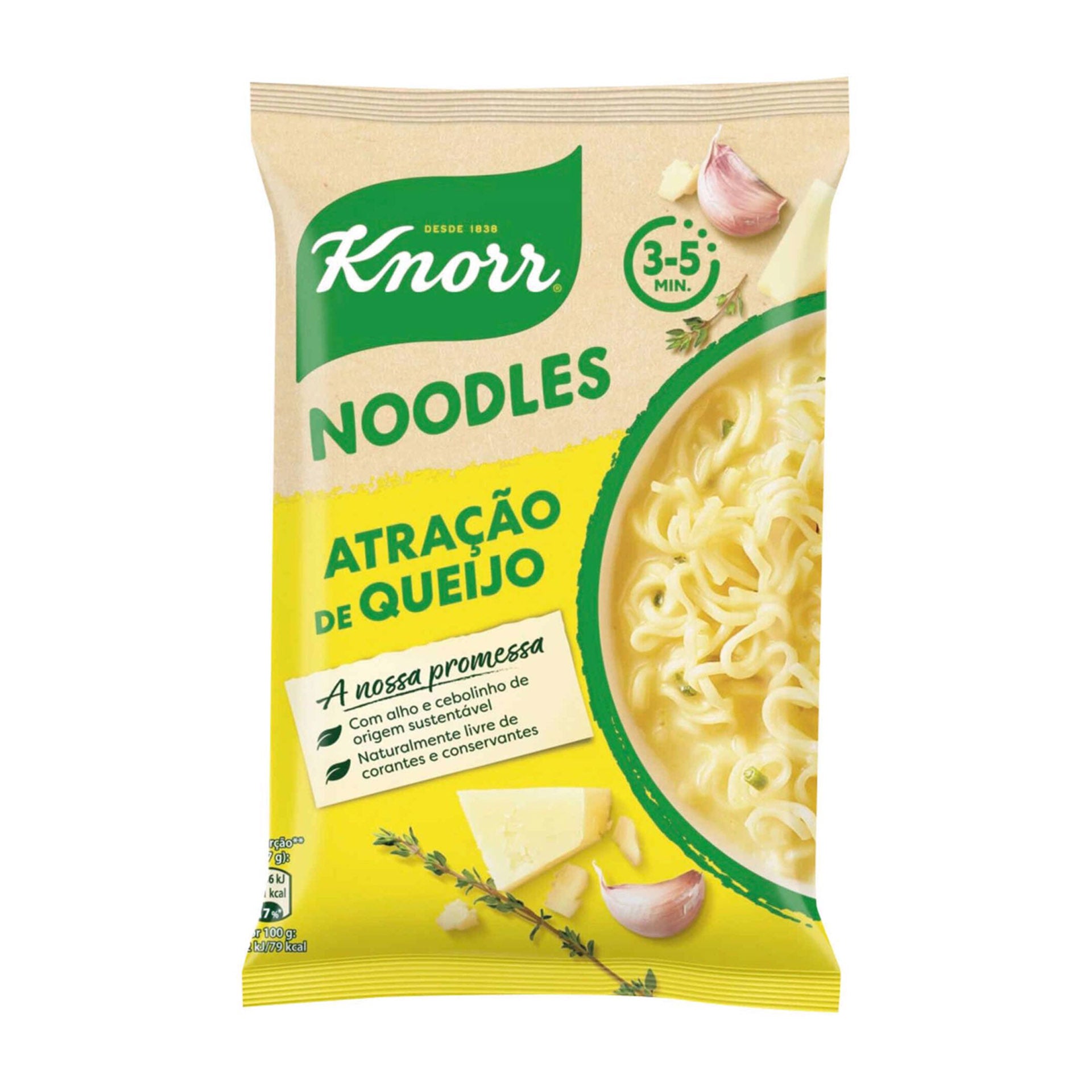 Knorr Noodles Atração de Queijo 70 gr - Pack 2 x 70 gr