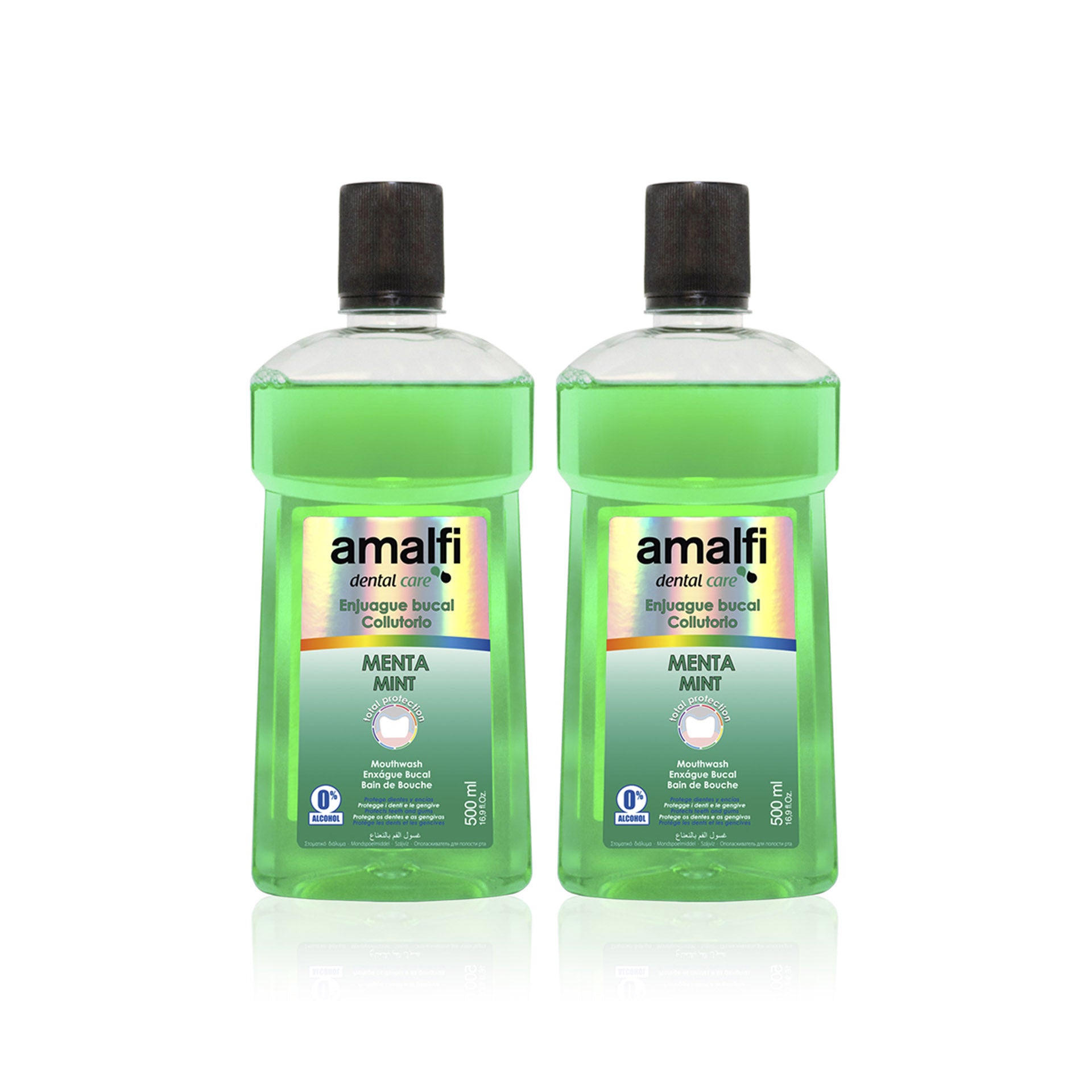 Amalfi Elixir Bucal Menta 500 ml - Pack 2 x 500 ml