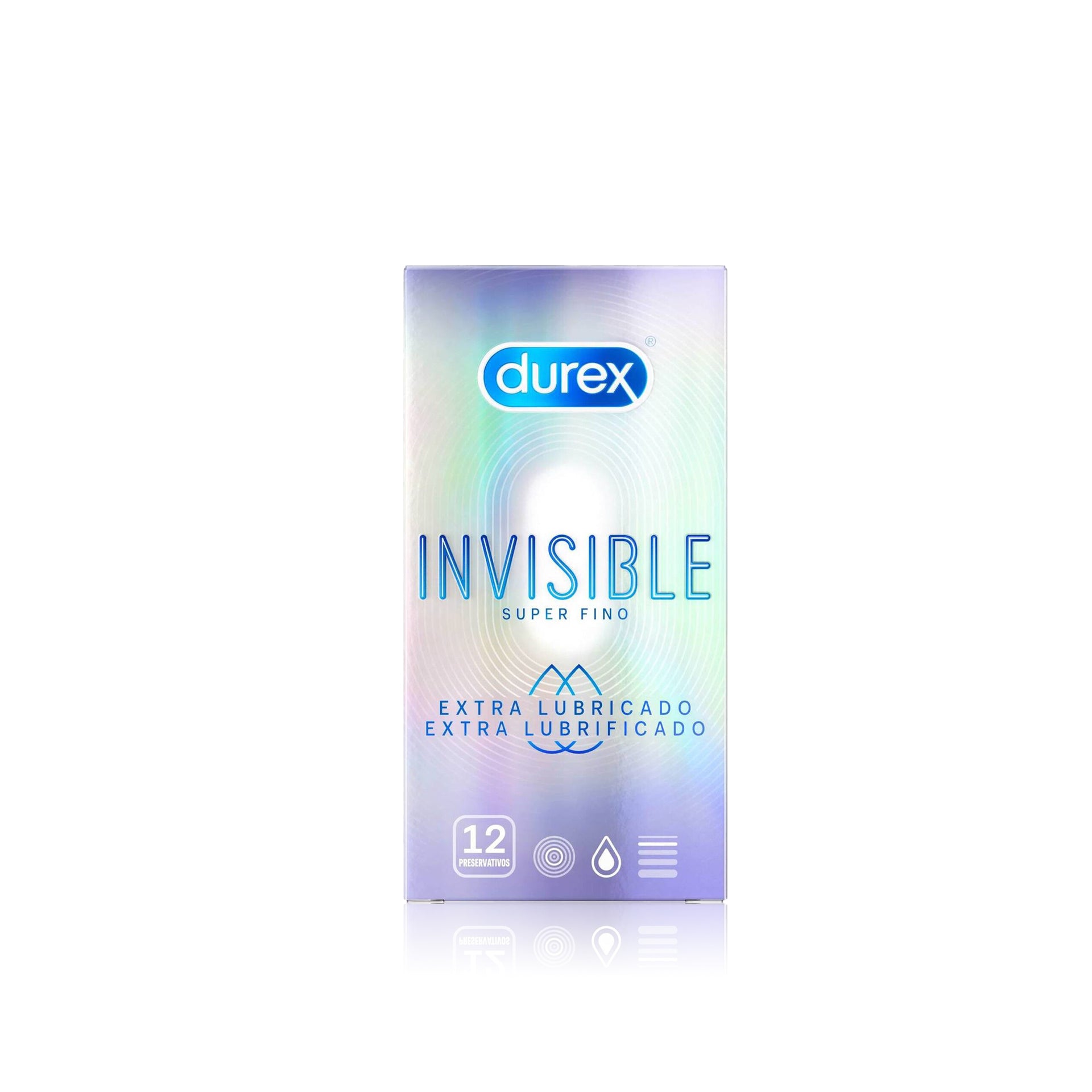 Durex Preservativos Invisible Extra Lubrificado 12 un